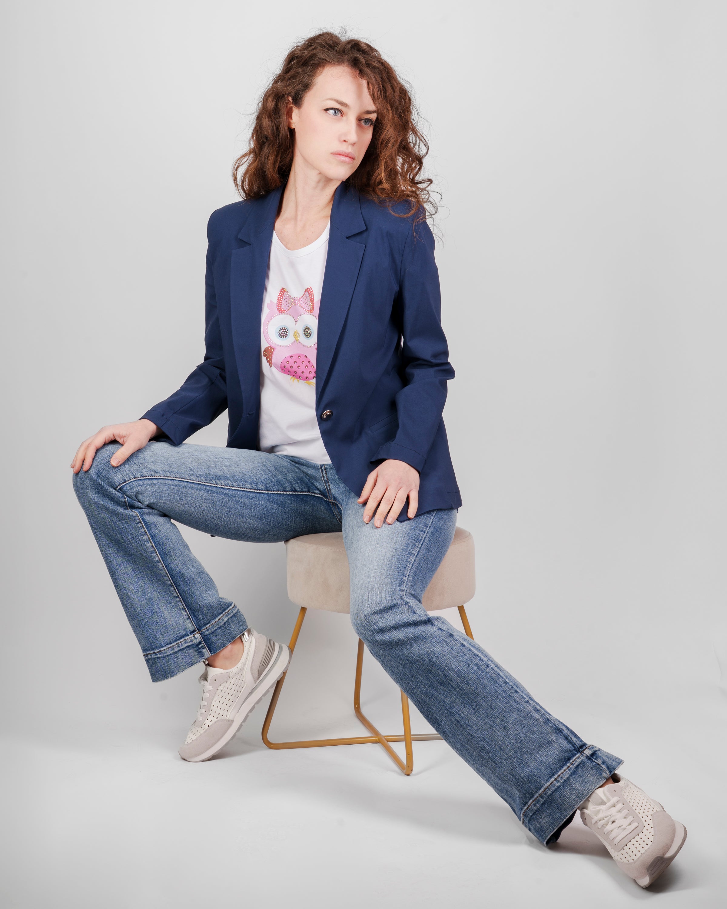 Giacca sfoderata elasticizzata bottone BIMBA