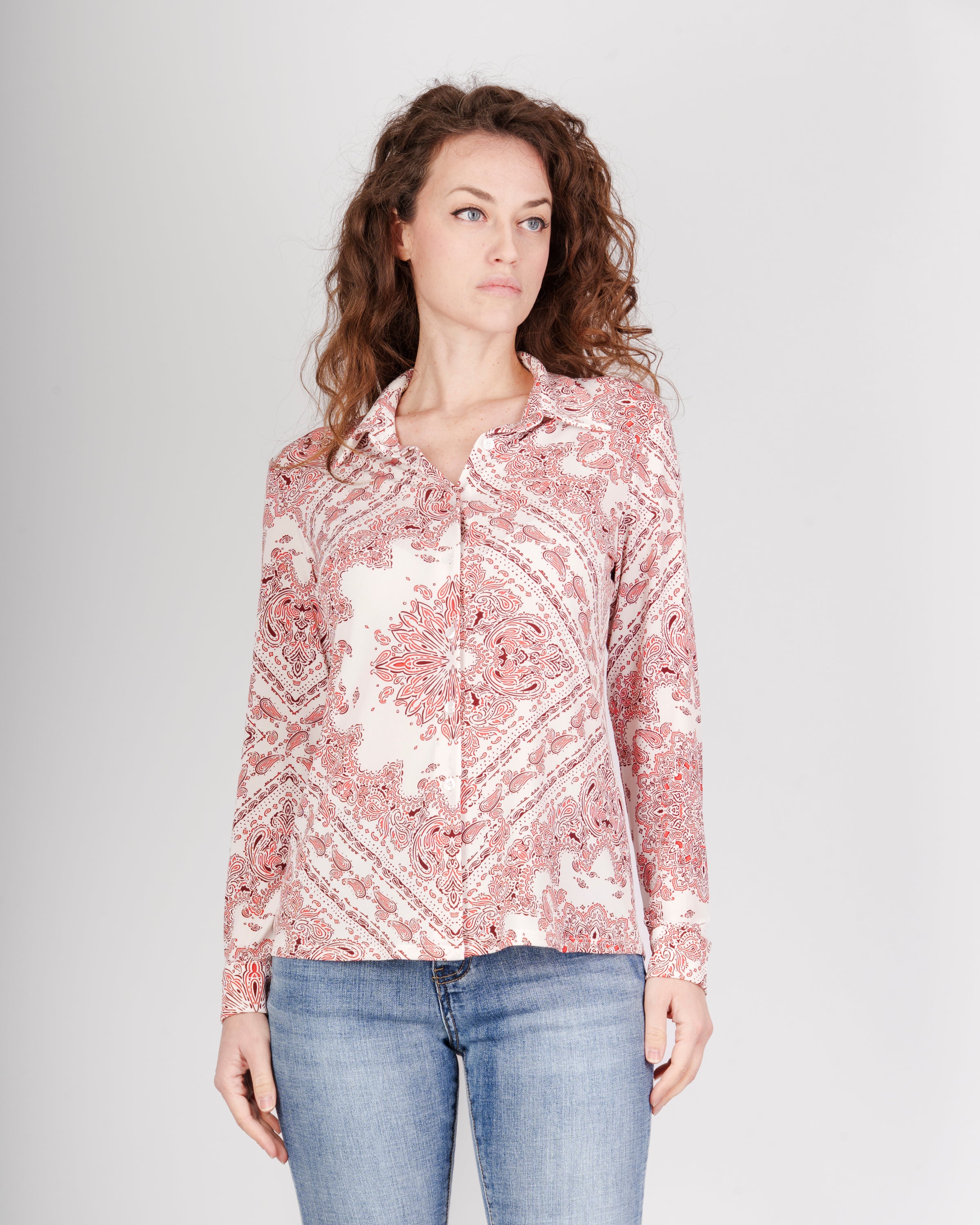Camicia in Jersey COTONELLA ROSSO