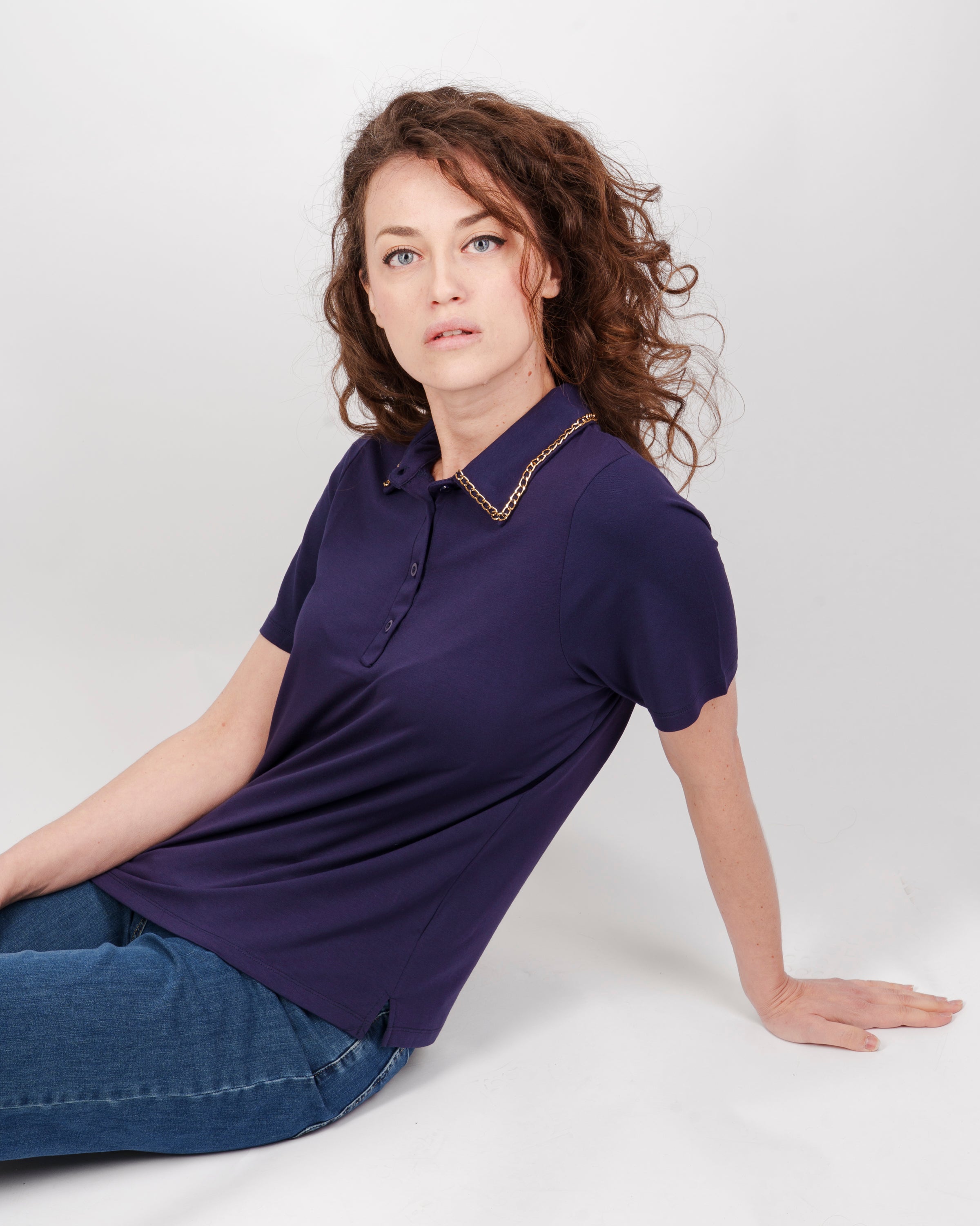 Maglia Polo catena collo 8125