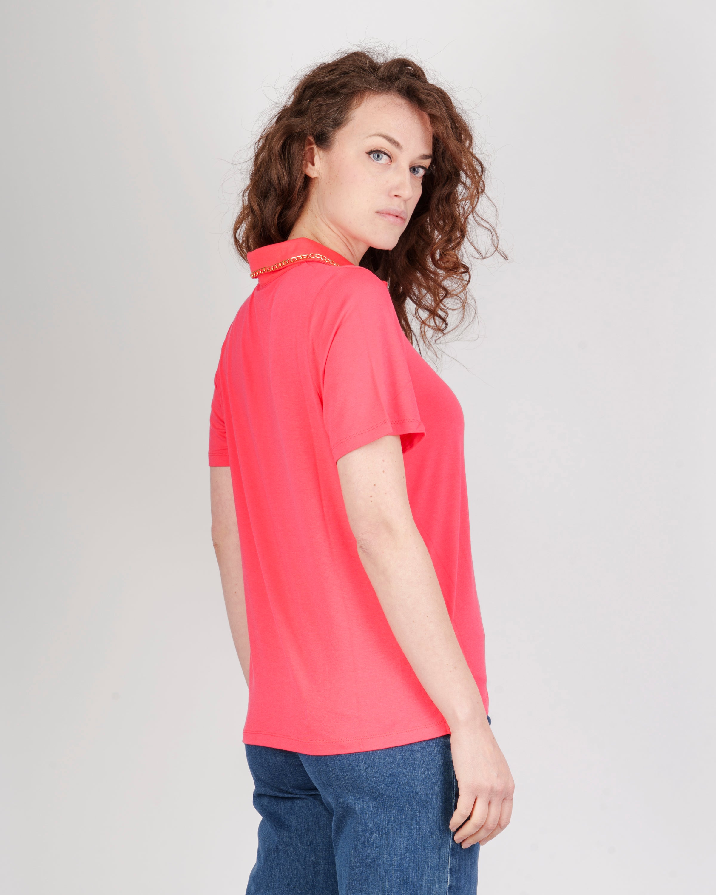 Maglia Polo catena collo 8125