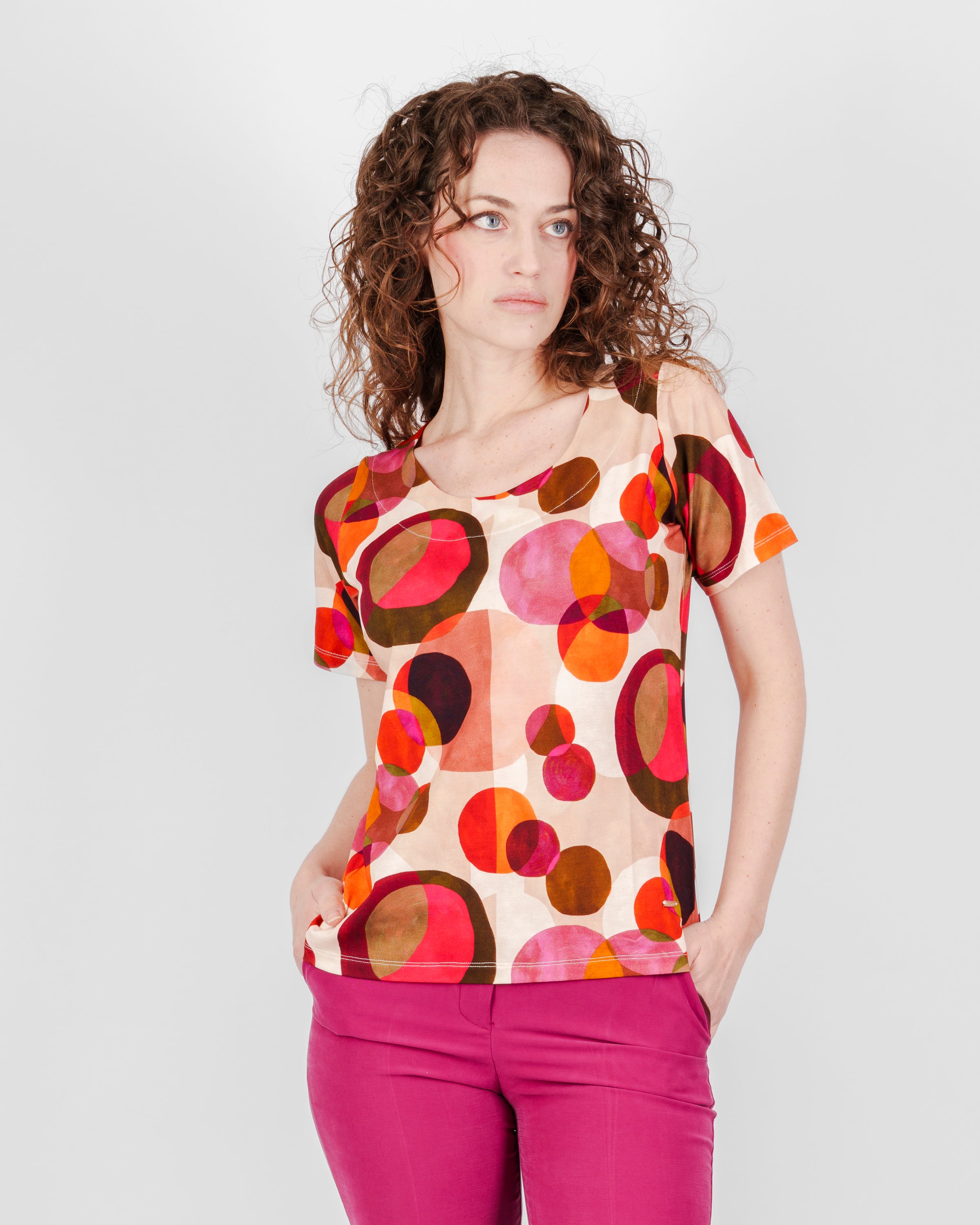 Maglia M/M girocollo viscosa fantasia 9059/Q