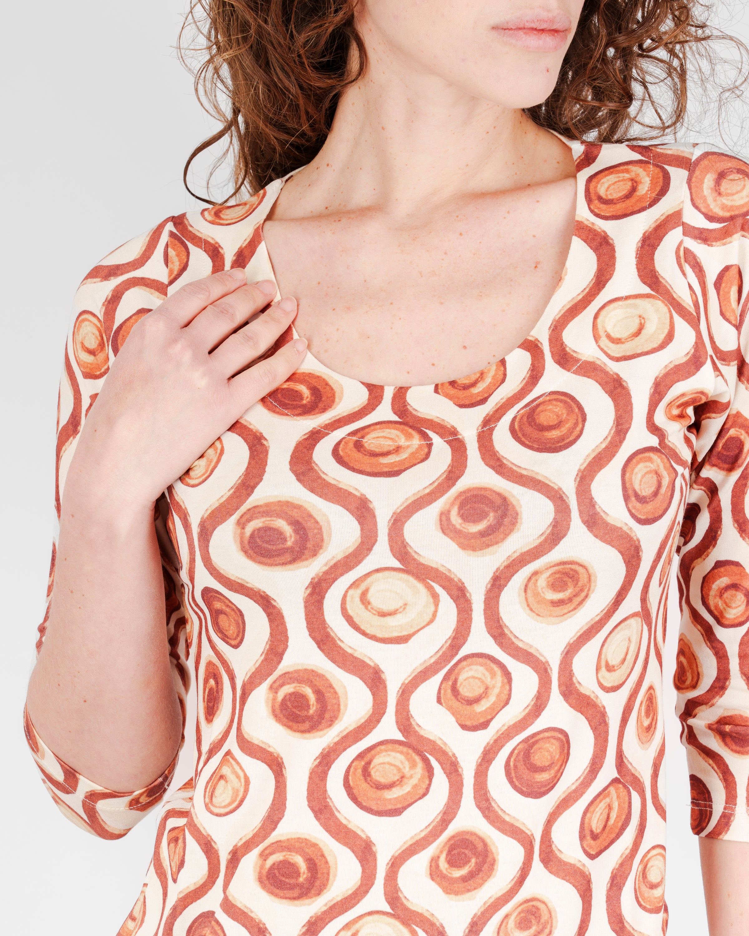 Maglia manica 3/4 scollo lunetta 172030