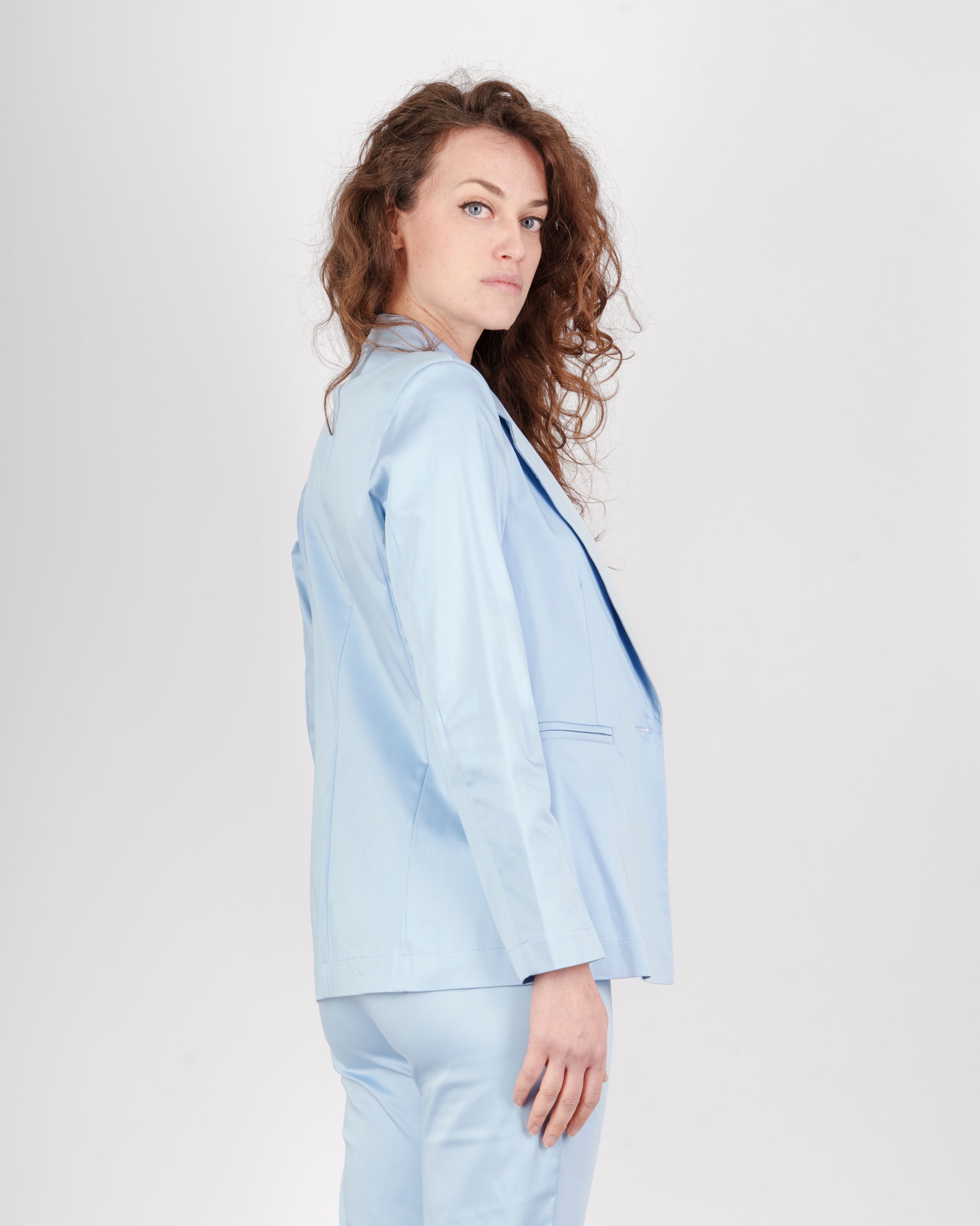 Blazer in rasatello di cotone 5007/31