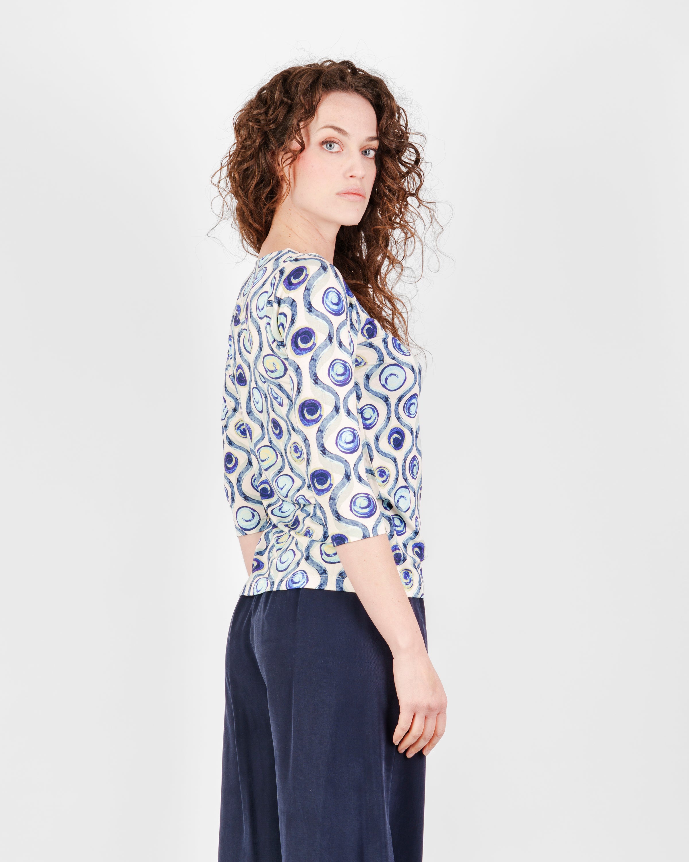 Maglia manica 3/4 scollo lunetta 172030