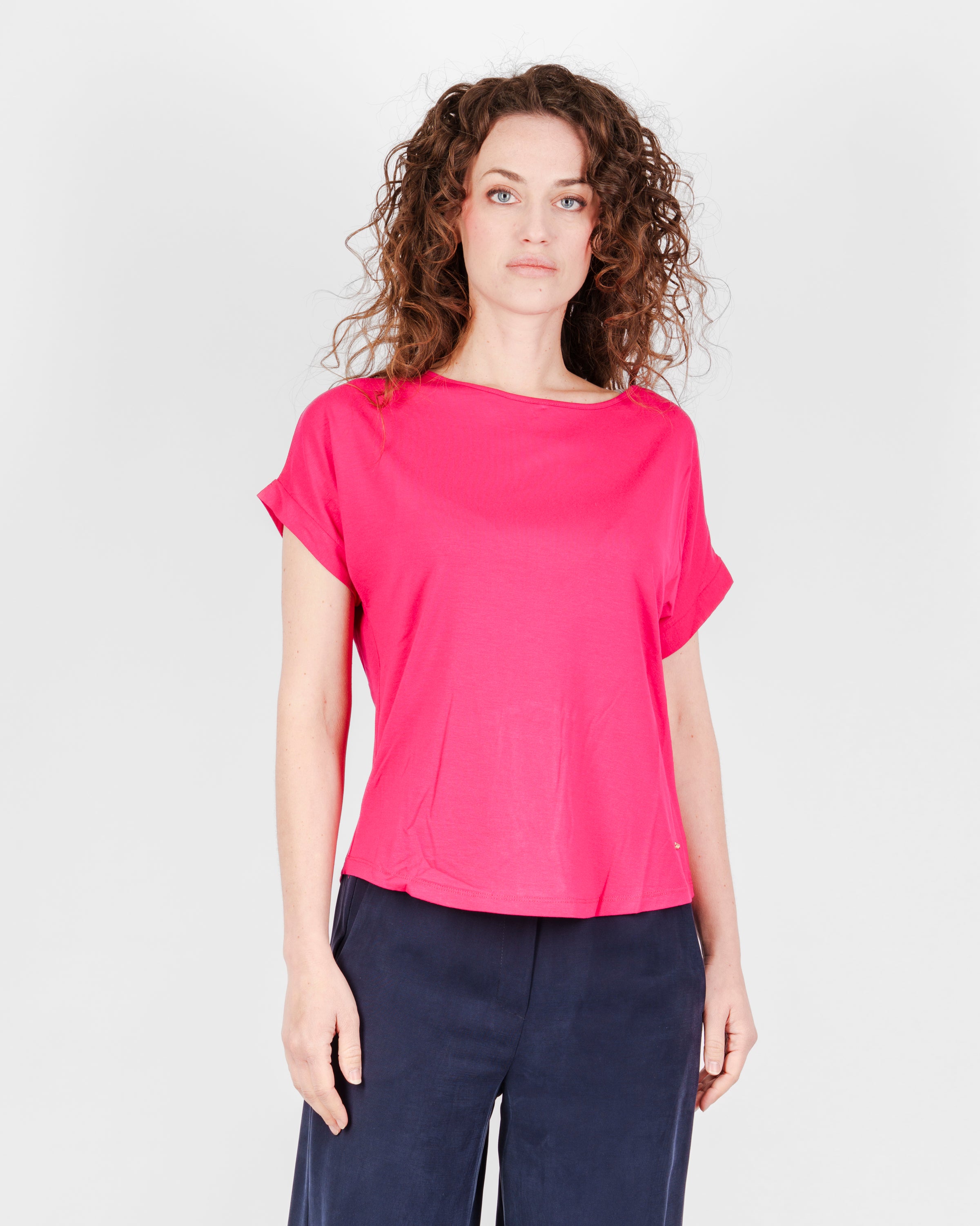 Maglia kimono in viscosa stondata A-05