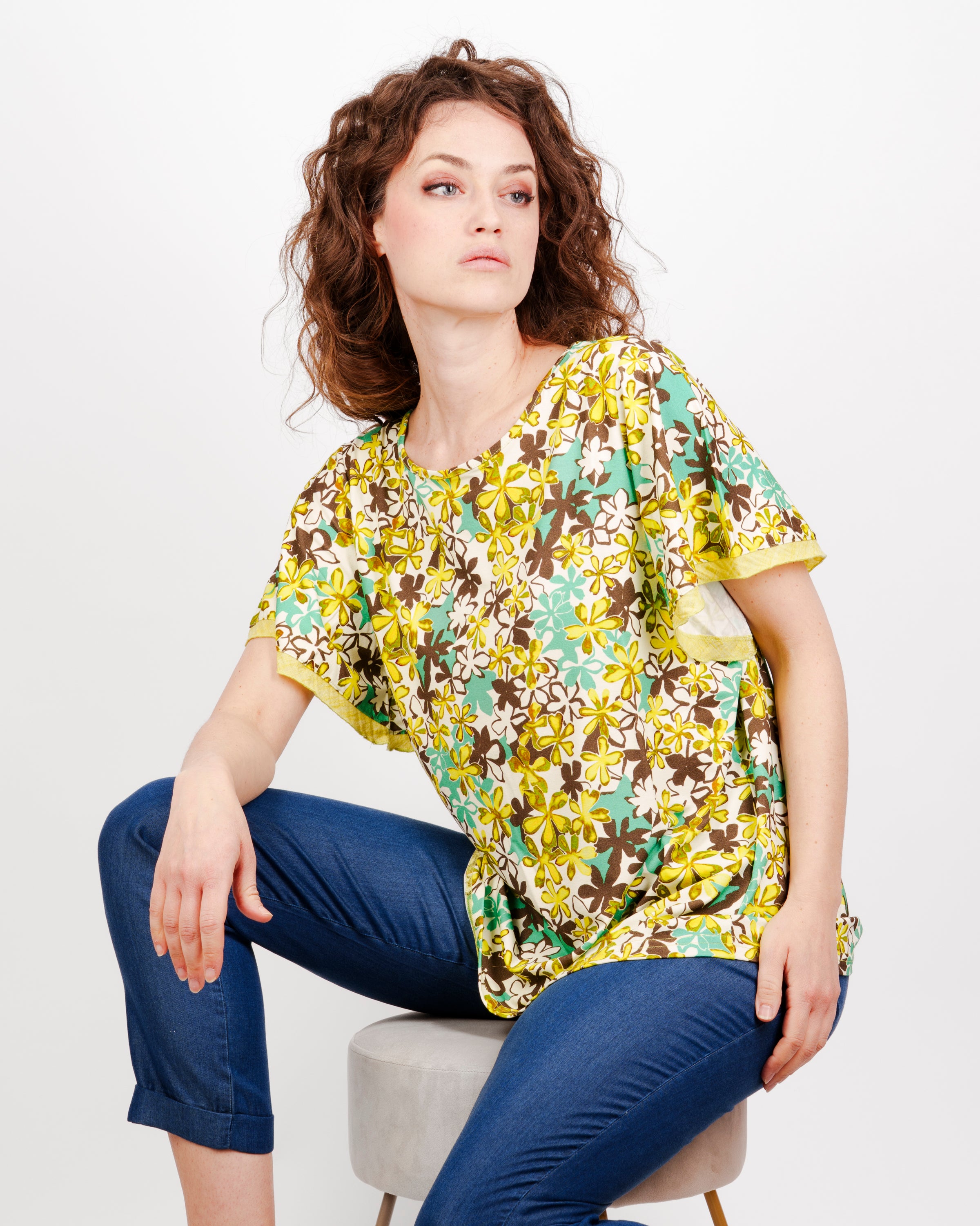 Maglia M/M stampa fiori S-529