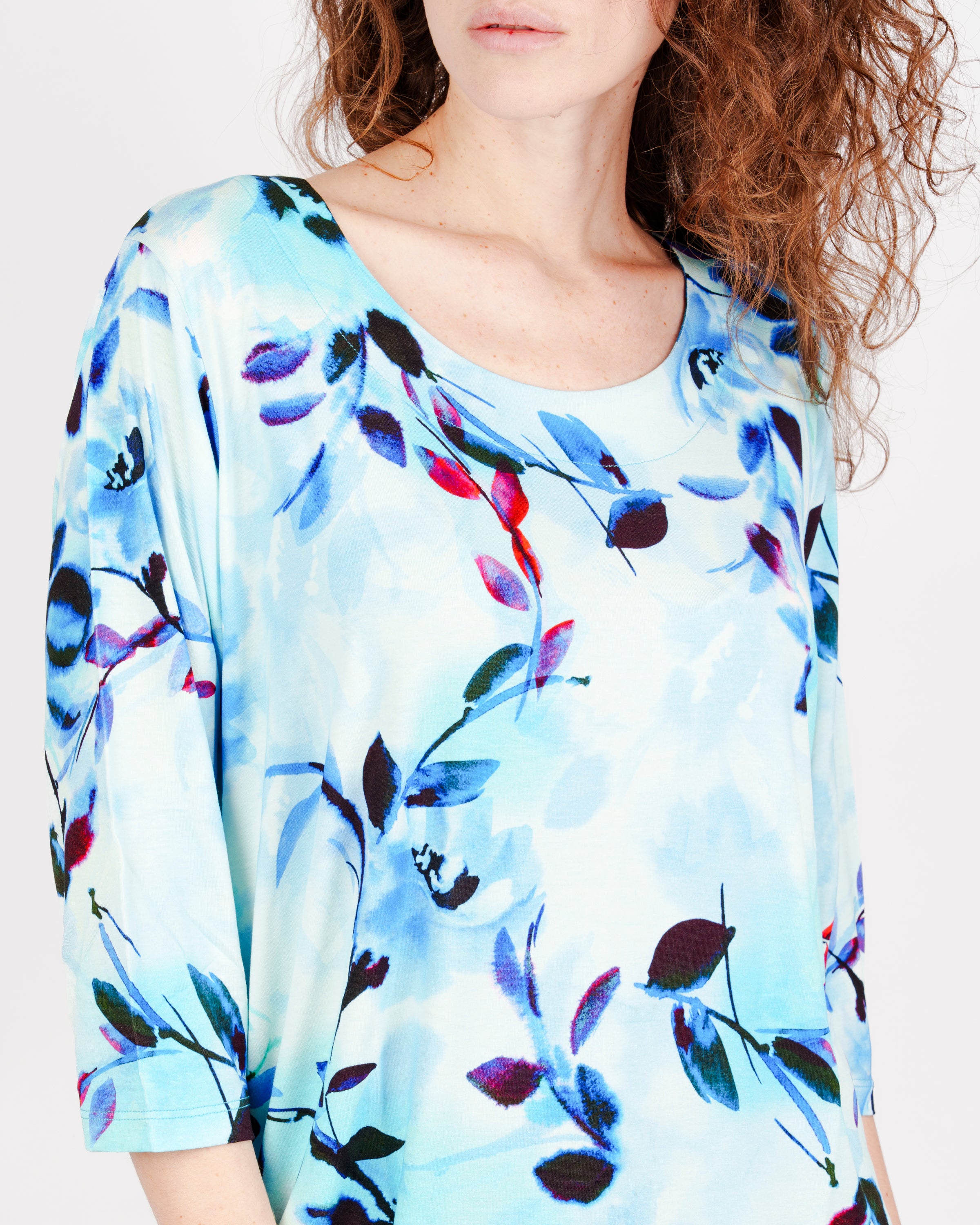 Maglia manica 3/4 viscosa OVER 0152