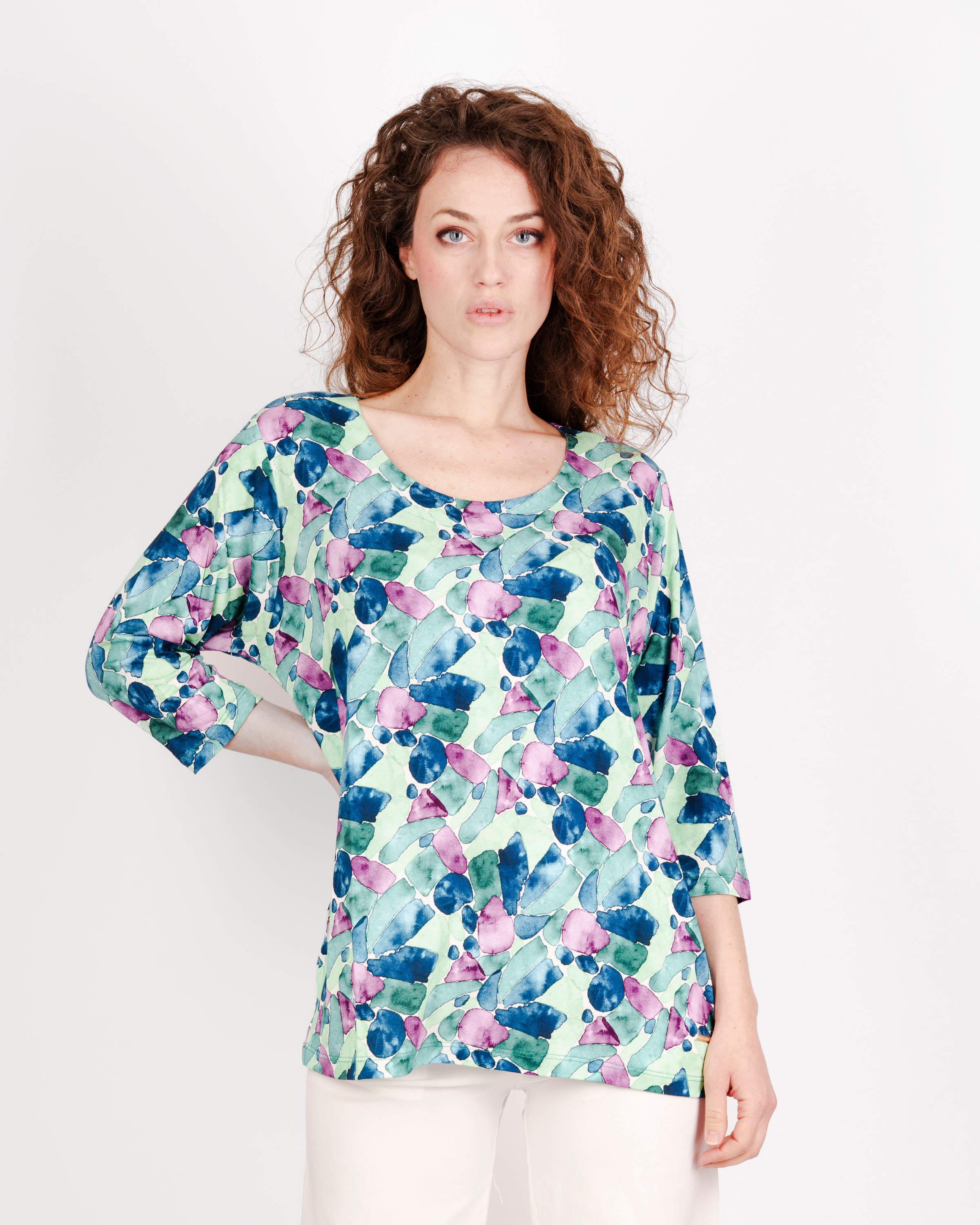 Maglia manica 3/4 viscosa OVER 5305