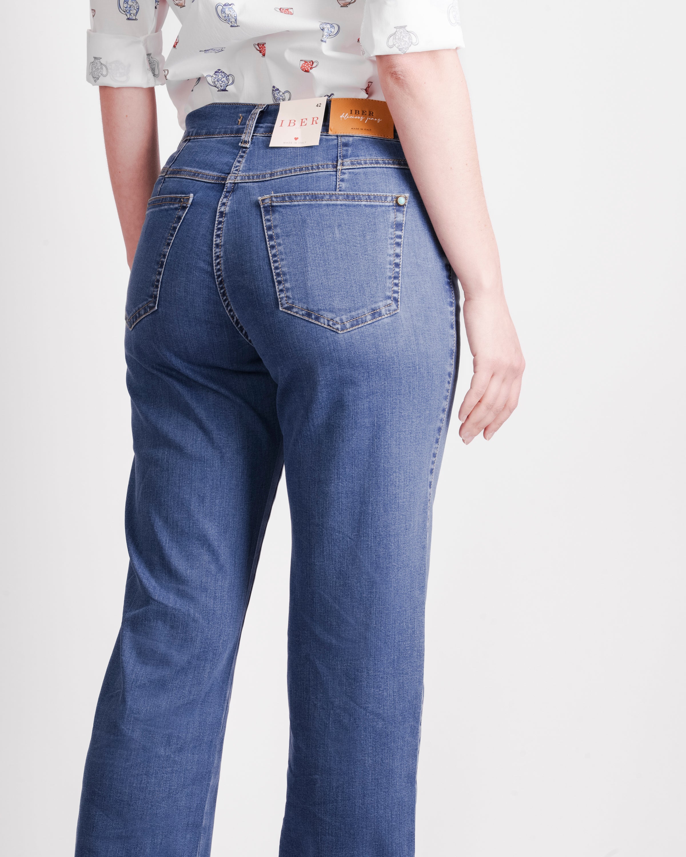 Jeans 5 tasche stretch vest. regolare PARTON