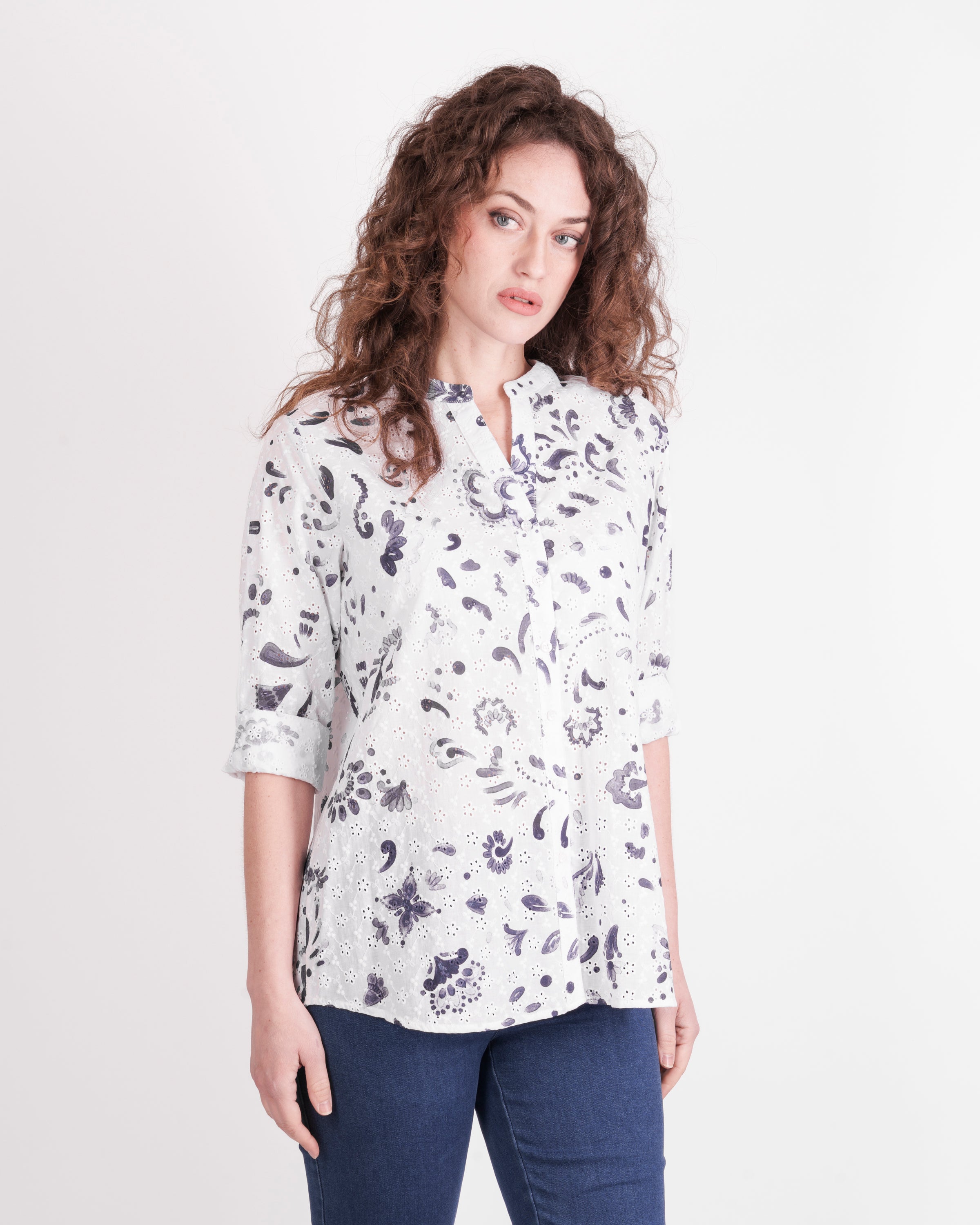 Camicia collo corena sangallo fant. 26-26