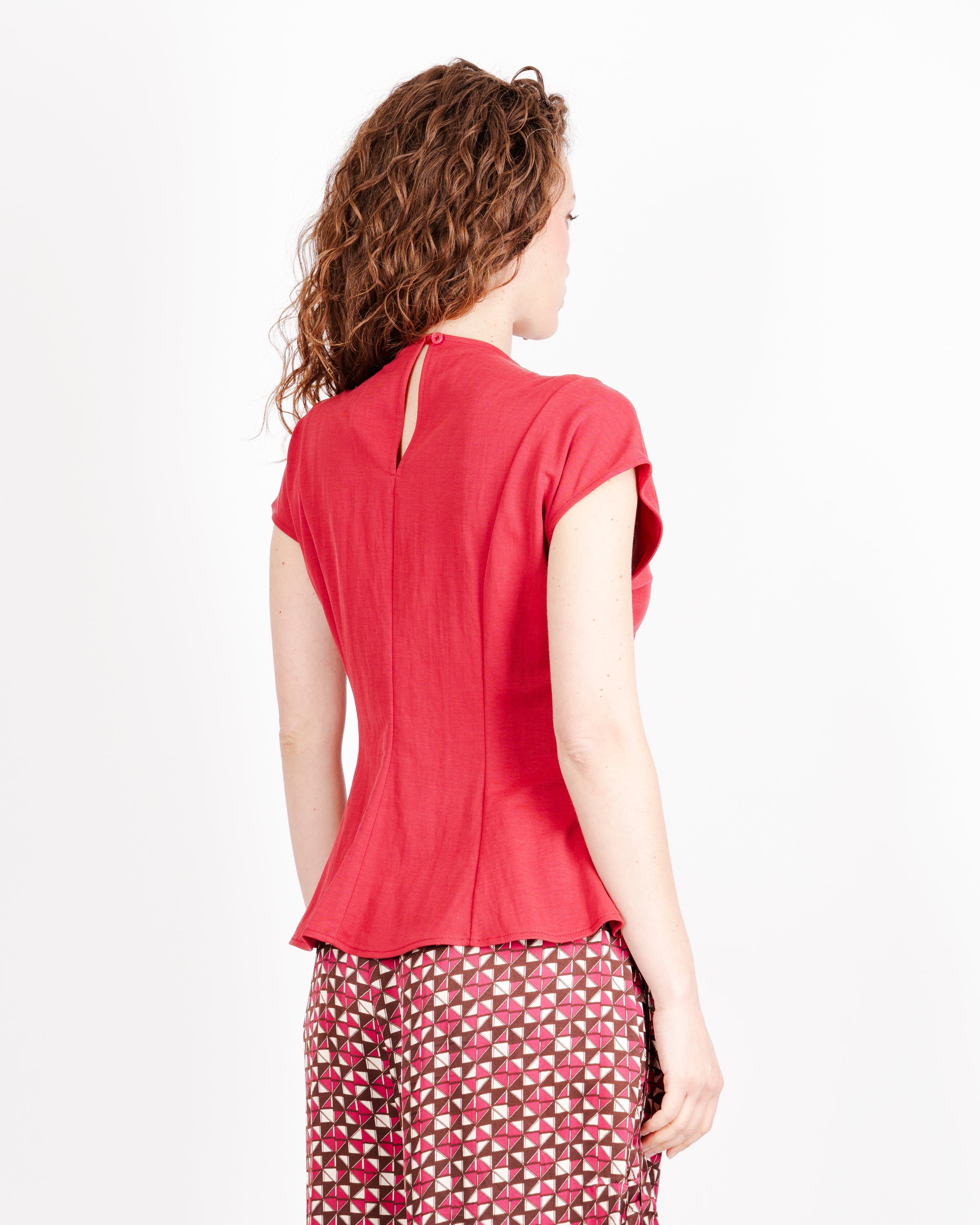 Maglia Edas con perle in tessuto JUNTO