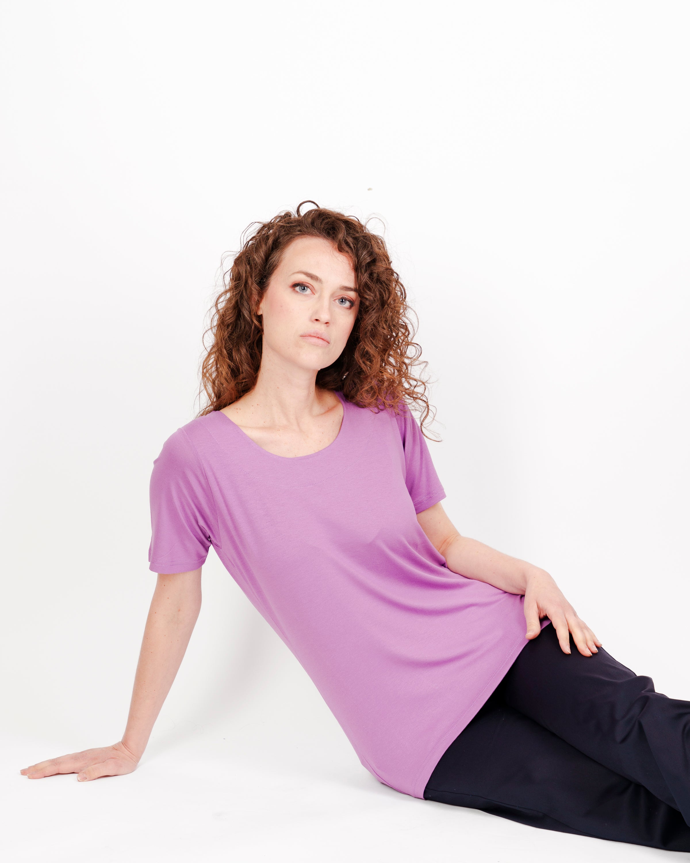 Maglia collo barca in viscosa LUNETTA UNITA