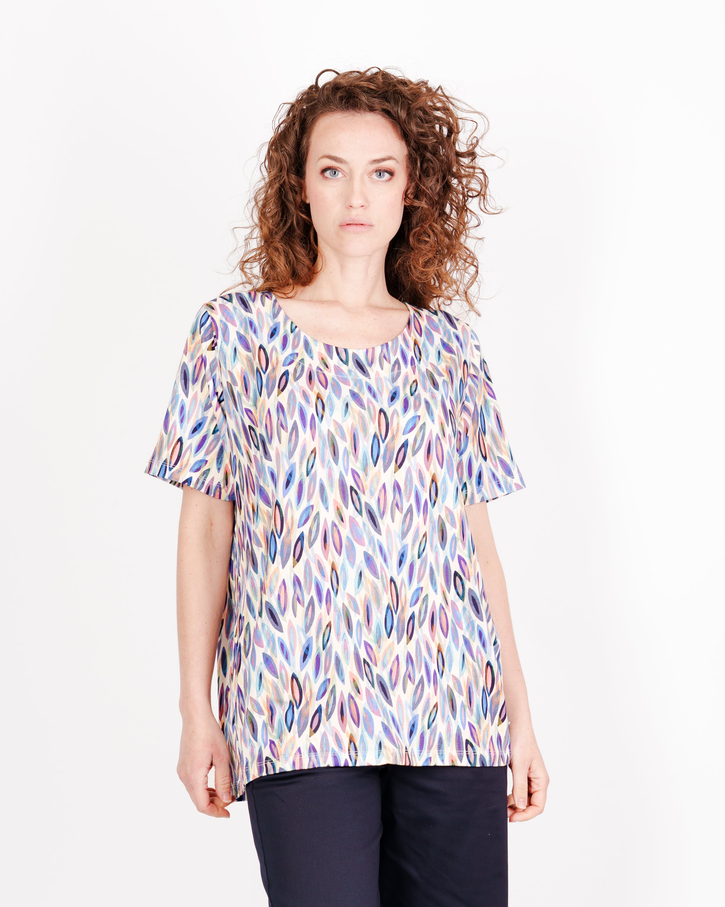 Maglia in viscosa M/M FOGLIA OVER
