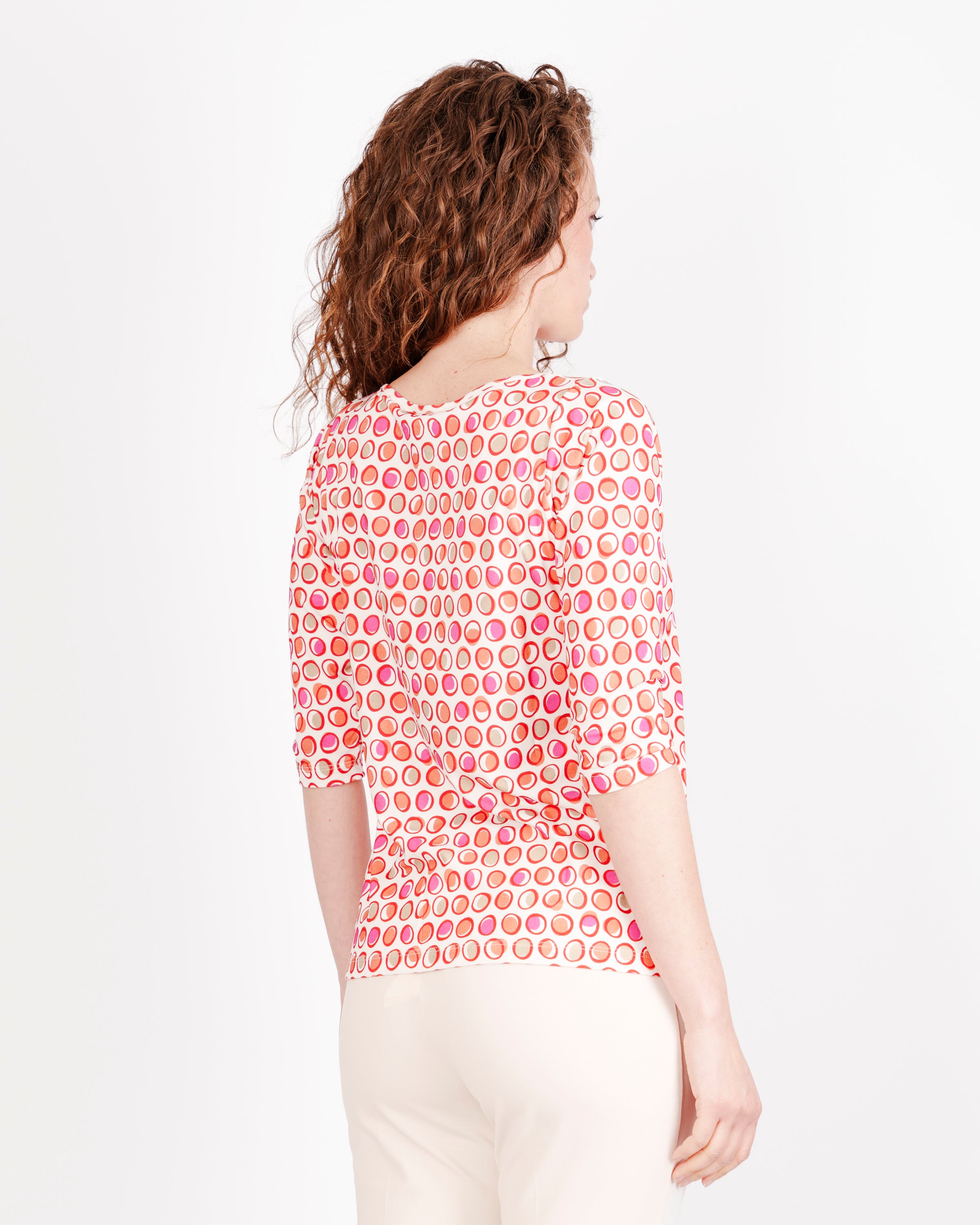 Maglia scollo barchetta 3/4 viscosa 8835