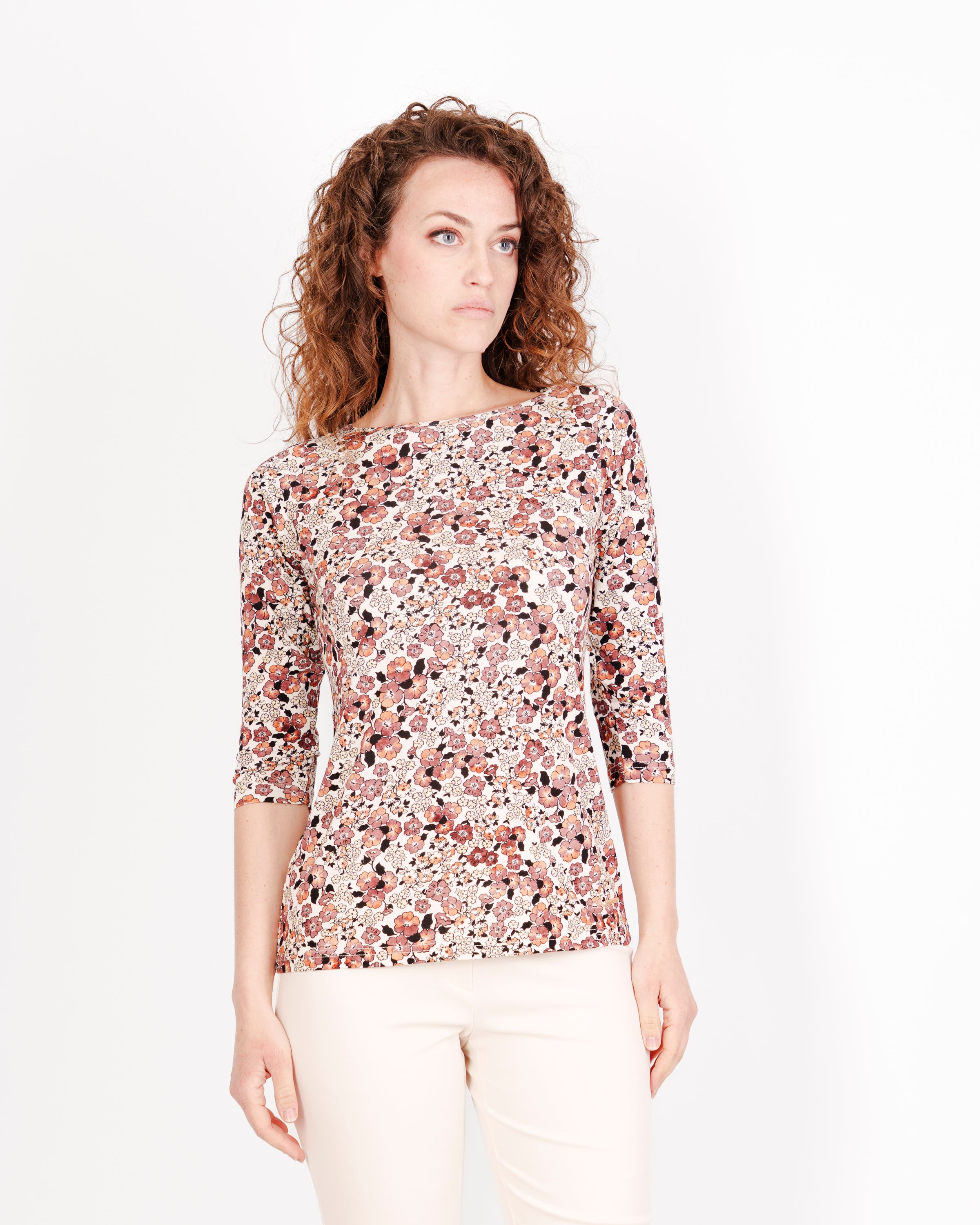 Maglia scollo barchetta 3/4 172020