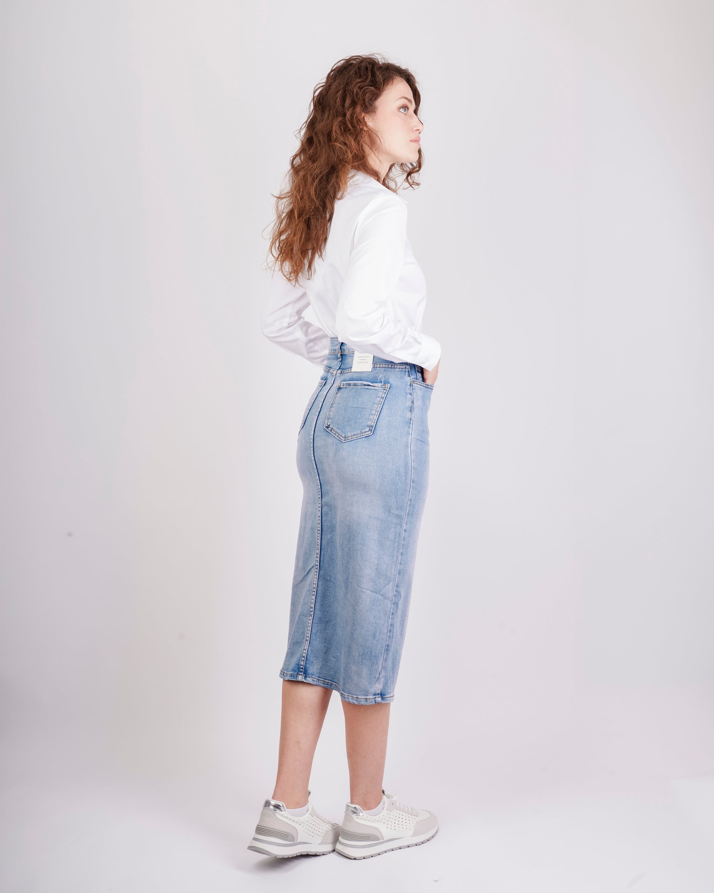 Gonna jeans stone wash DITALE