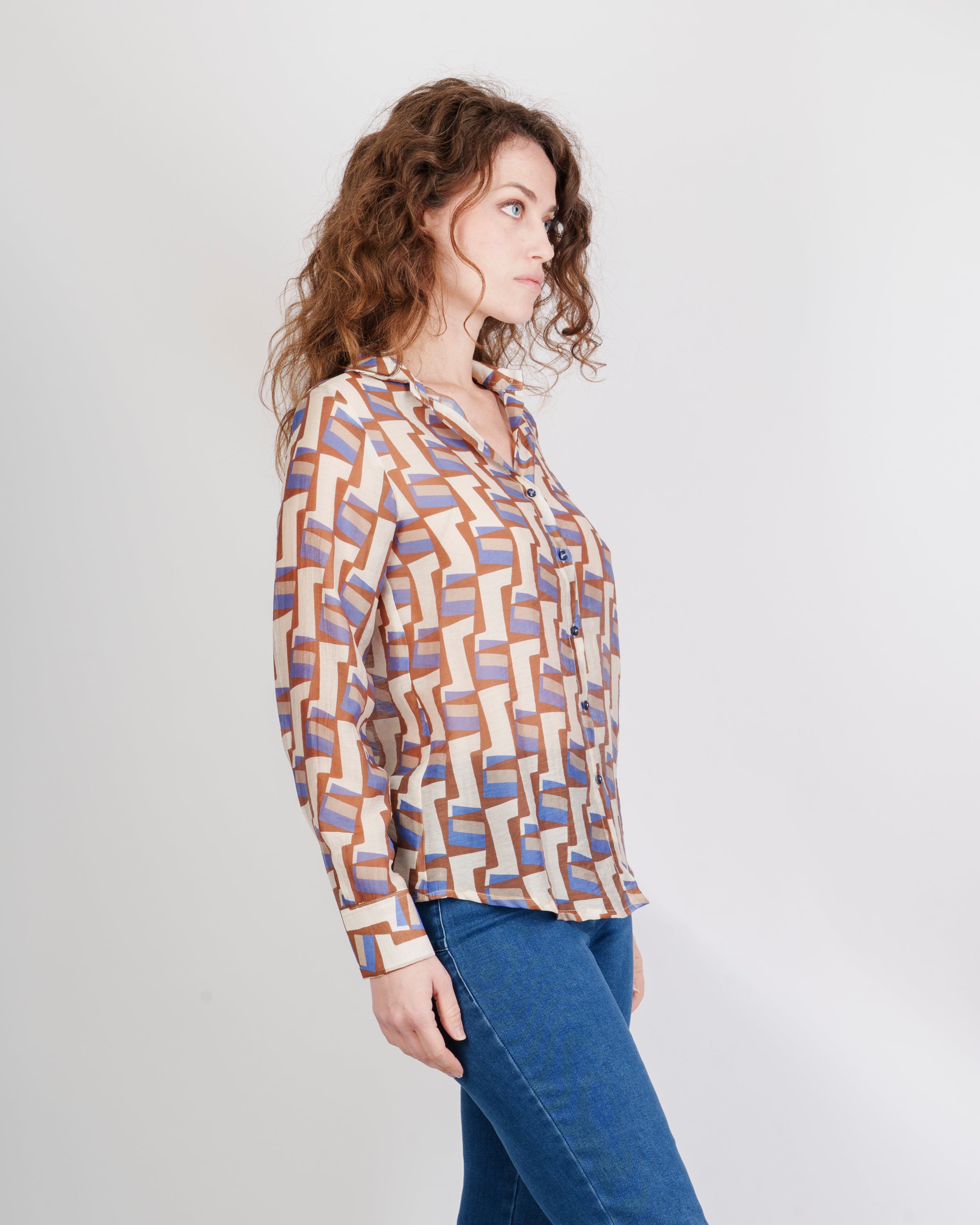 Camicia fantasia geometrica 600804