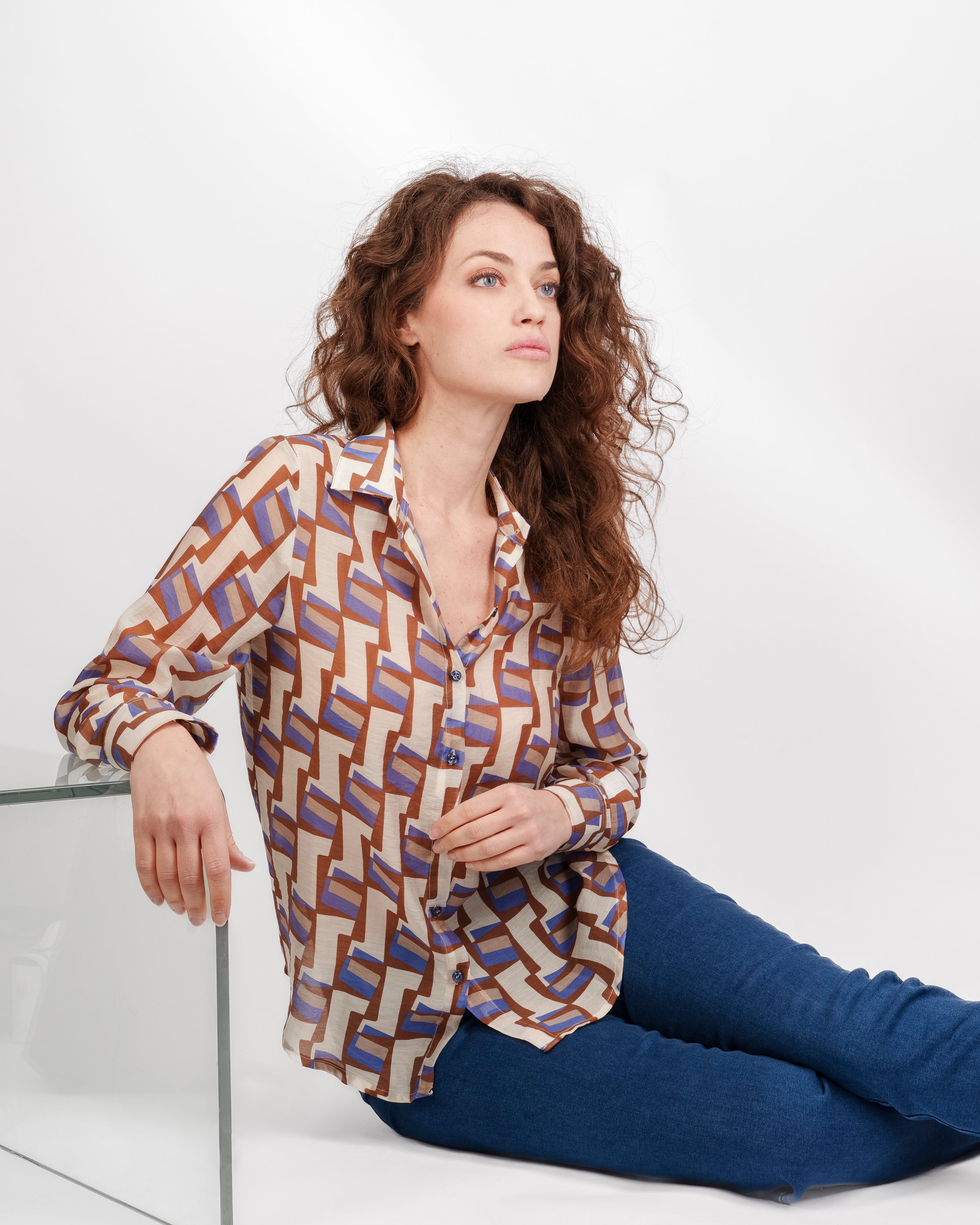 Camicia fantasia geometrica 600804