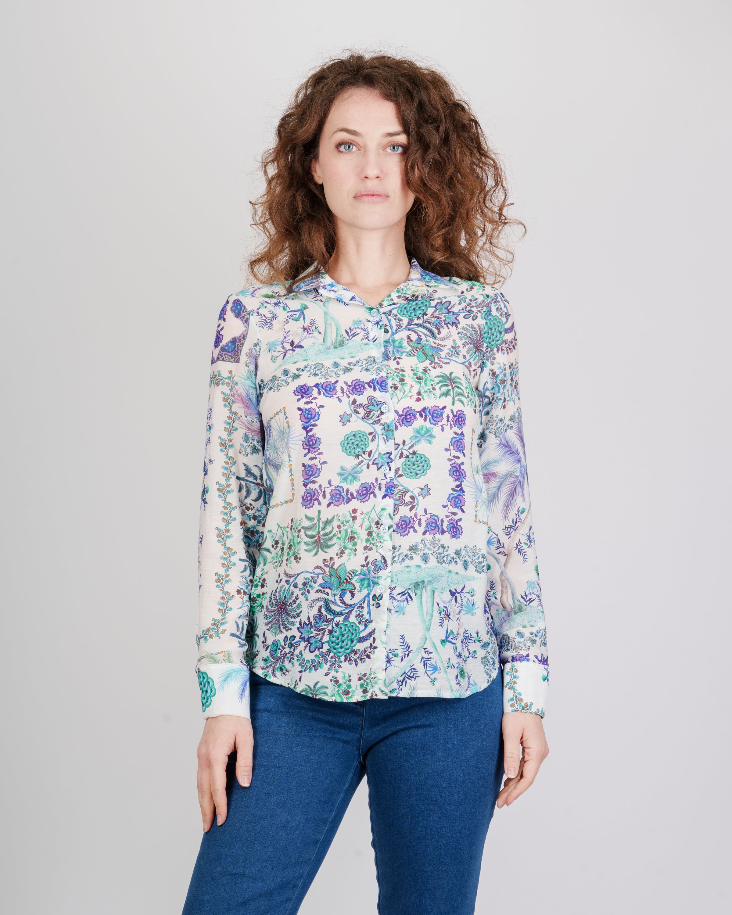 Camicia fantasia floreale 600820