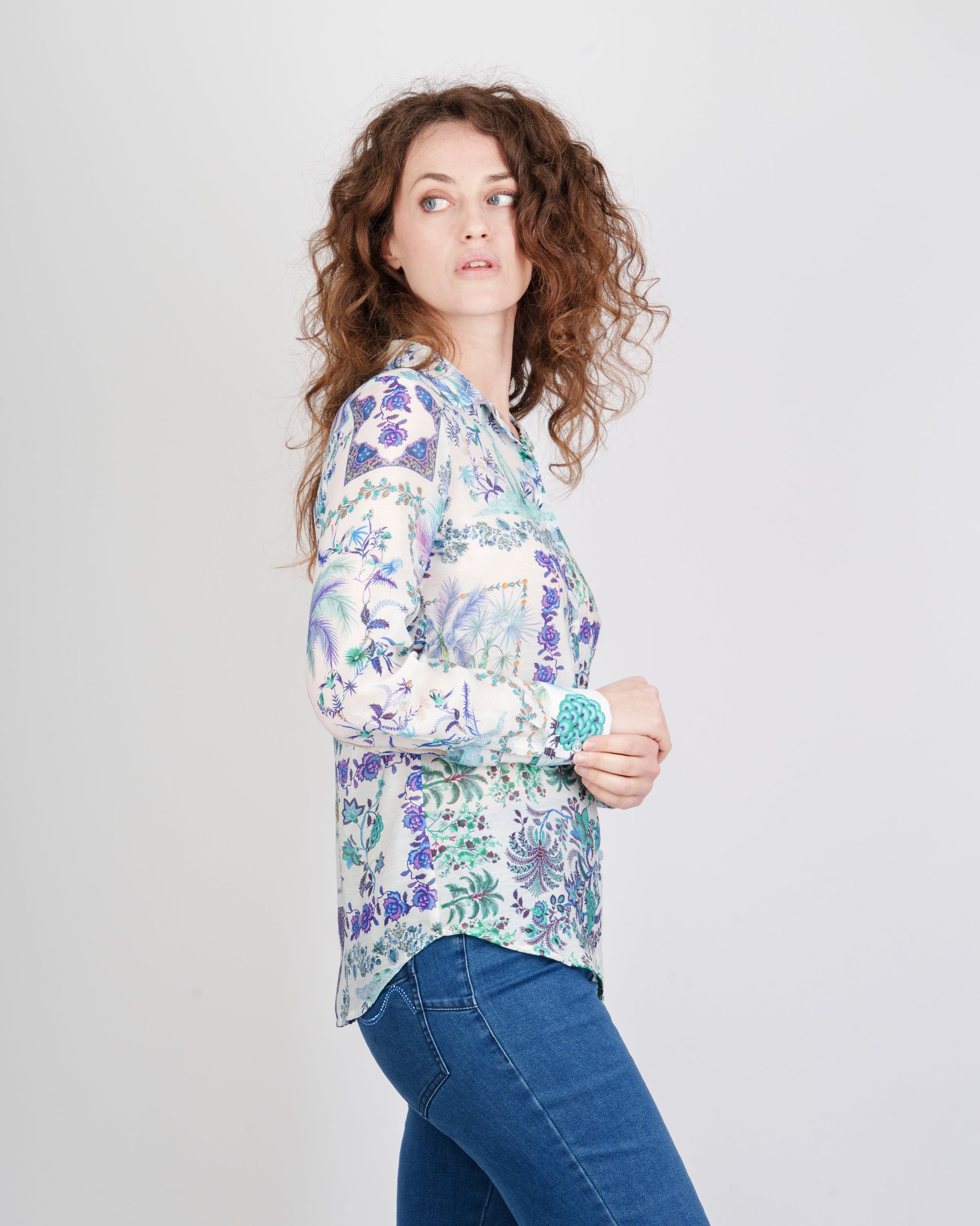 Camicia fantasia floreale 600820
