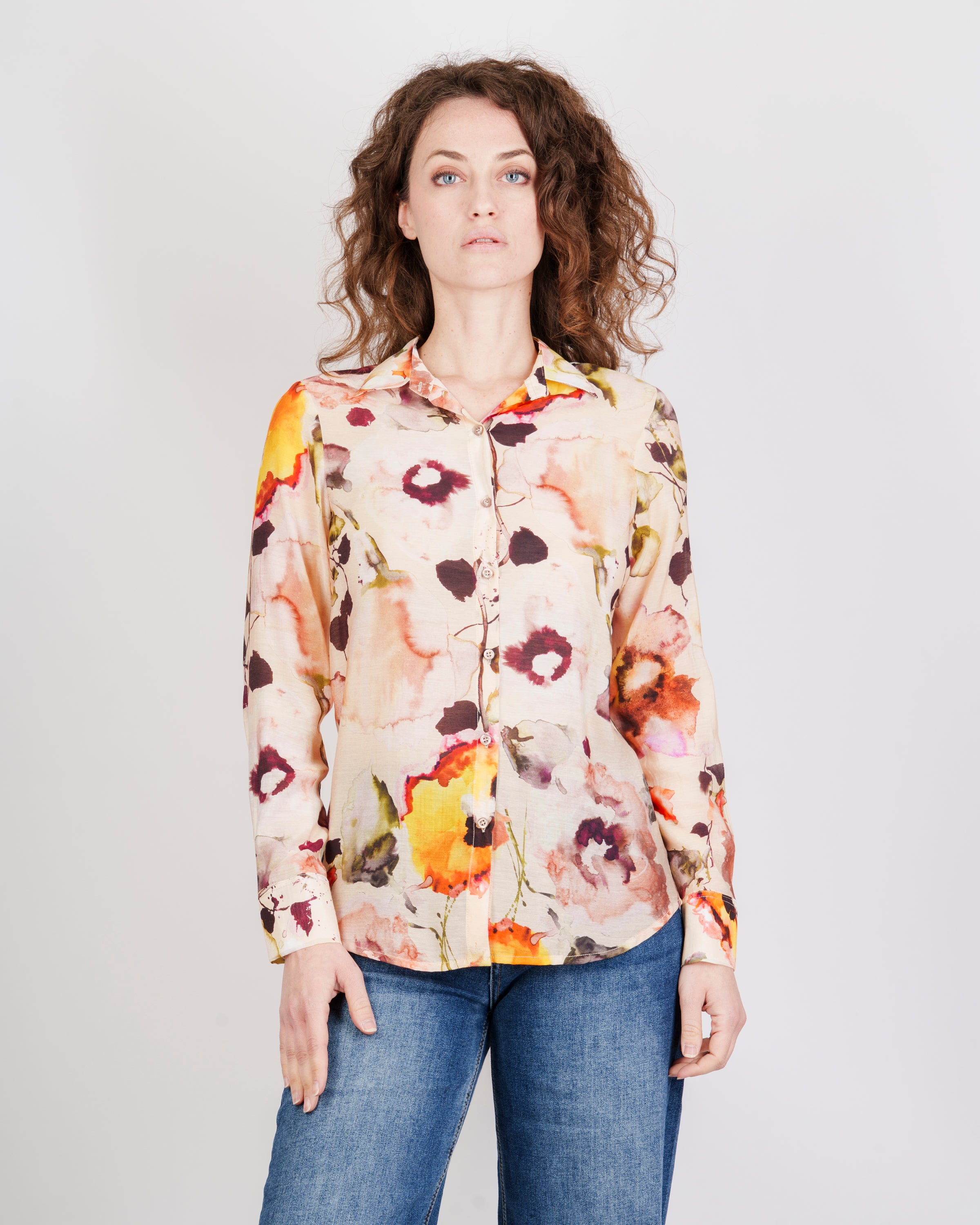 Camicia fantasia fiori 600821