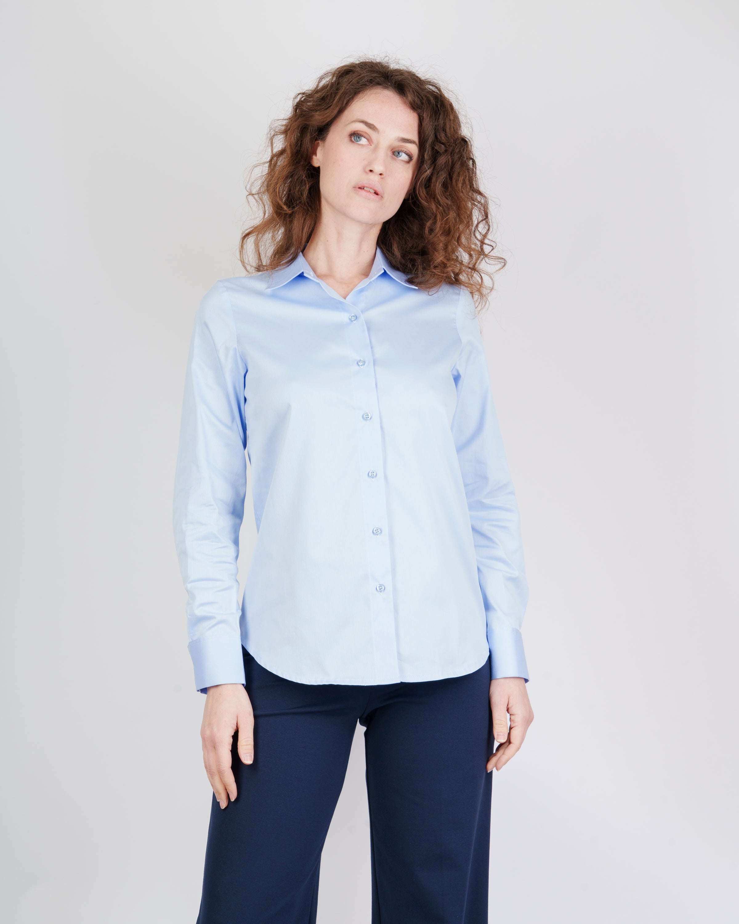 Camicia in piquet di cotone 593730
