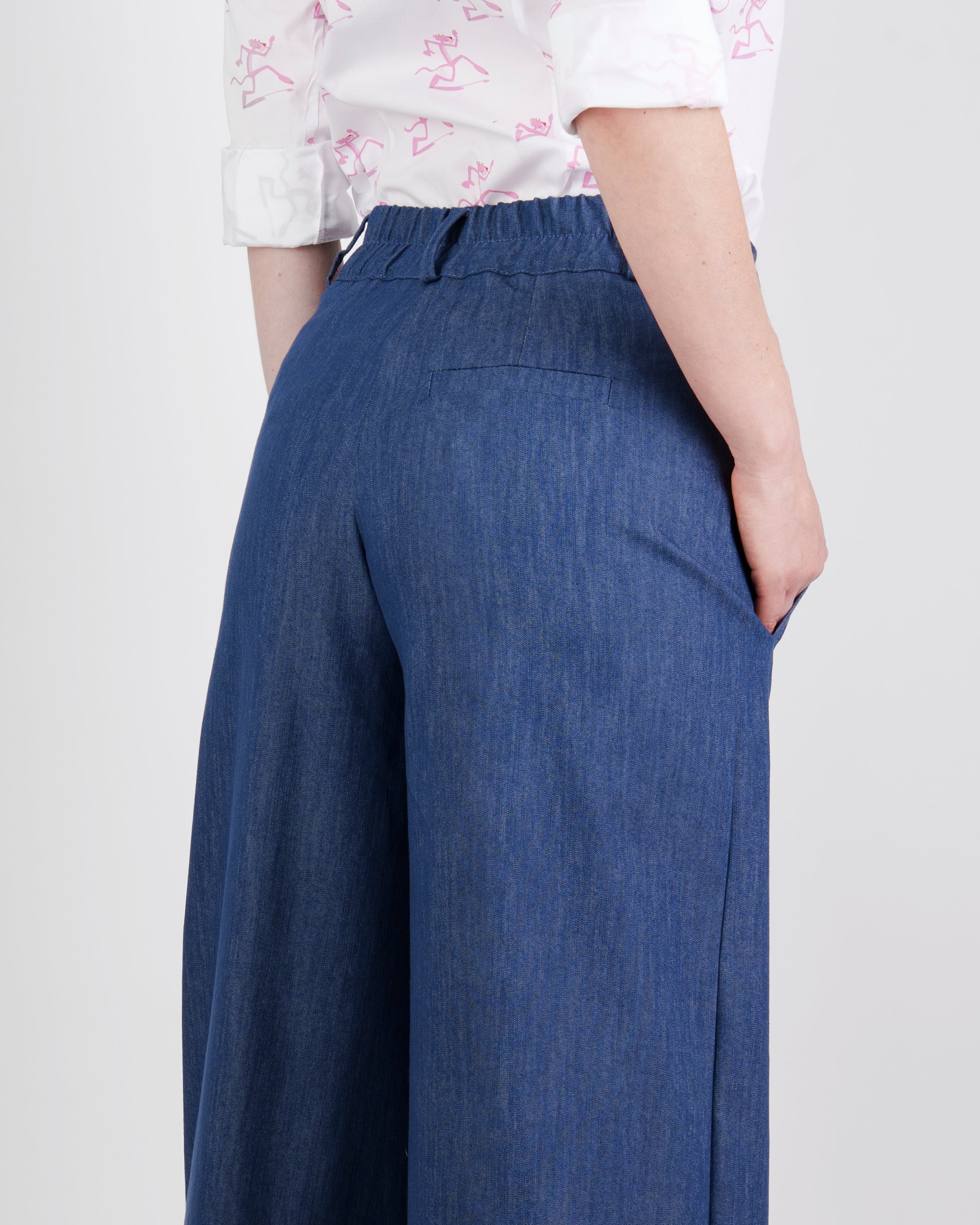 Pantalone largo jeans leggero 1093/23