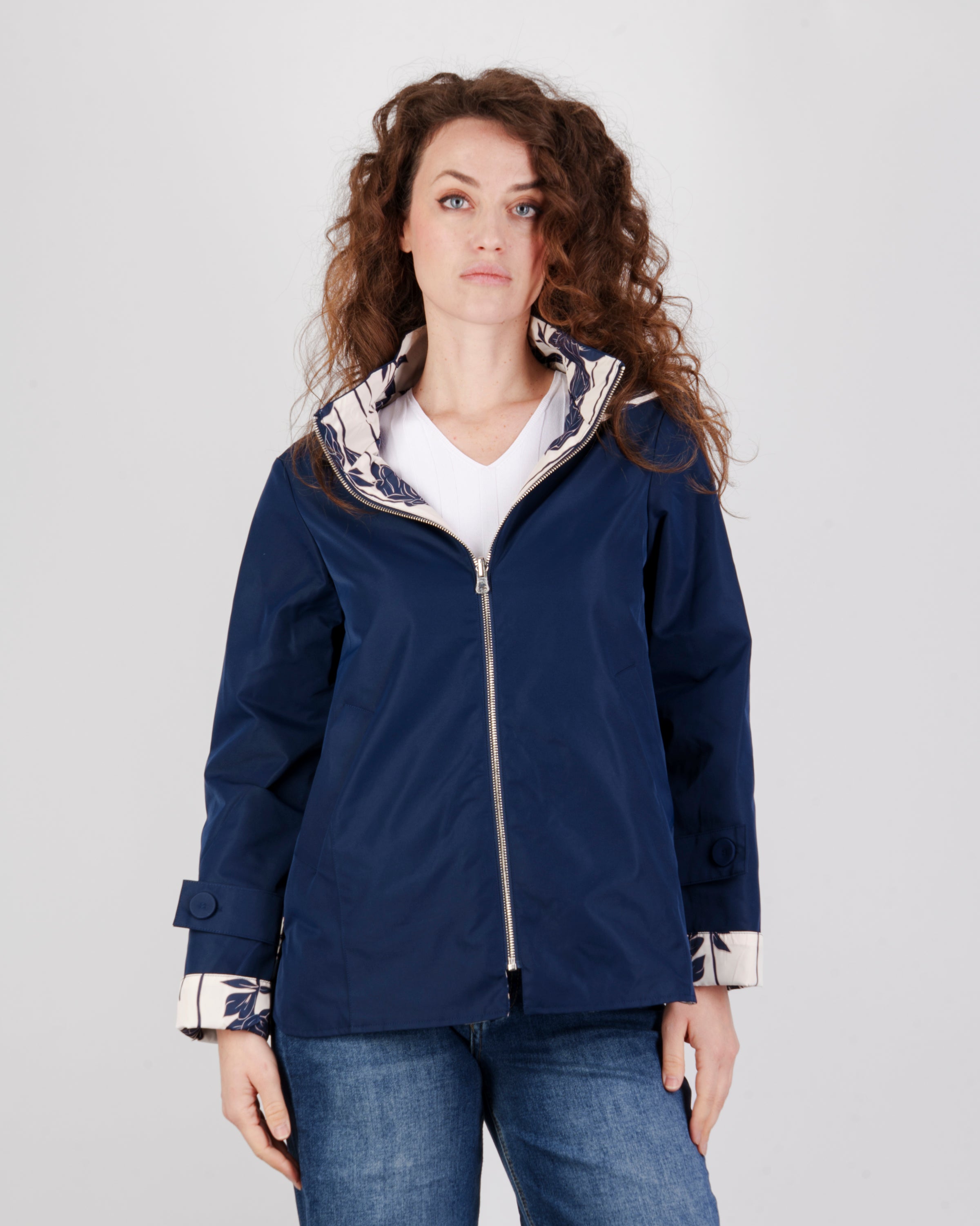 Giubbino reversibile zip e cappuccio FABIOLA