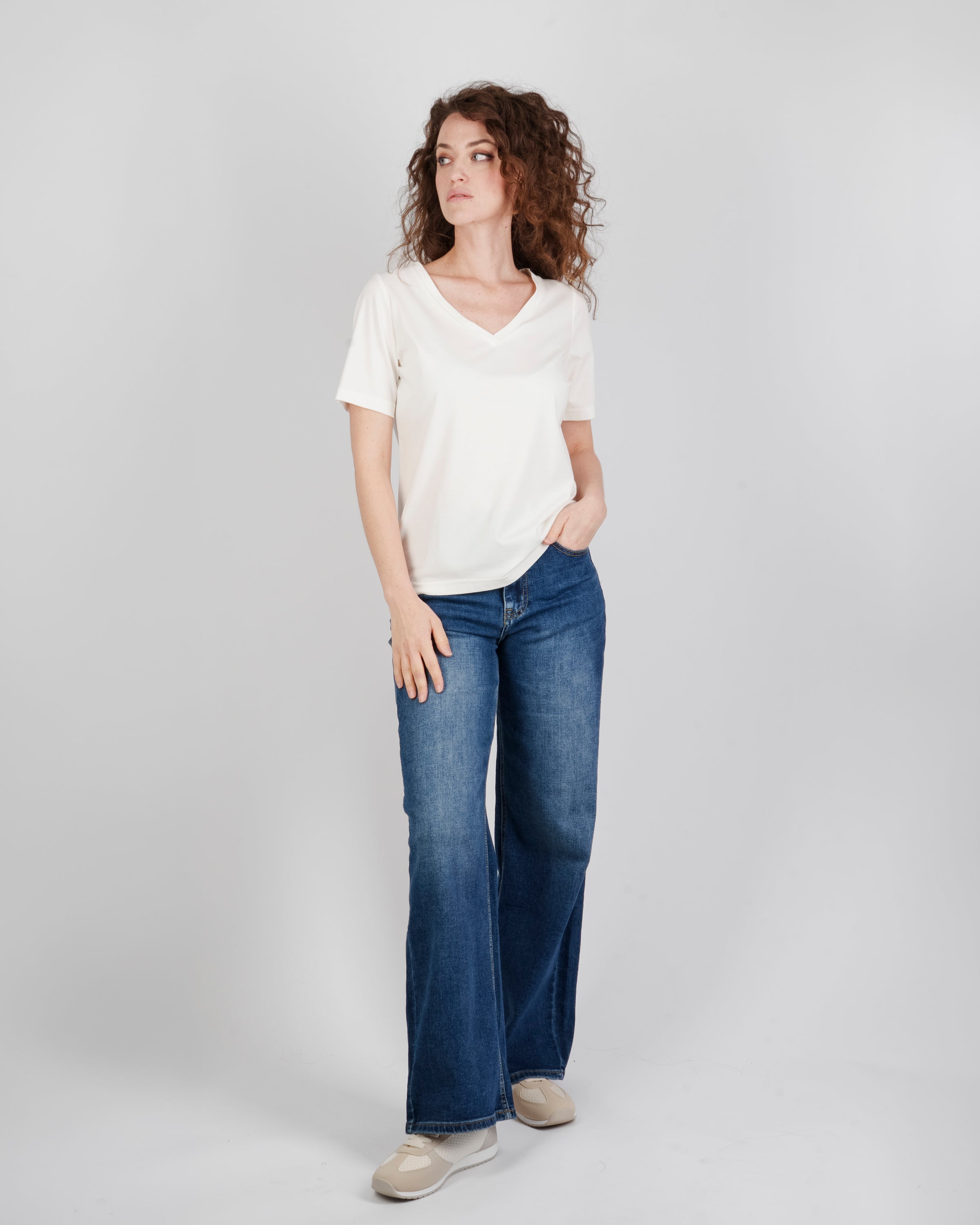 T-shirt M/M scoillo a V soft 4043/3