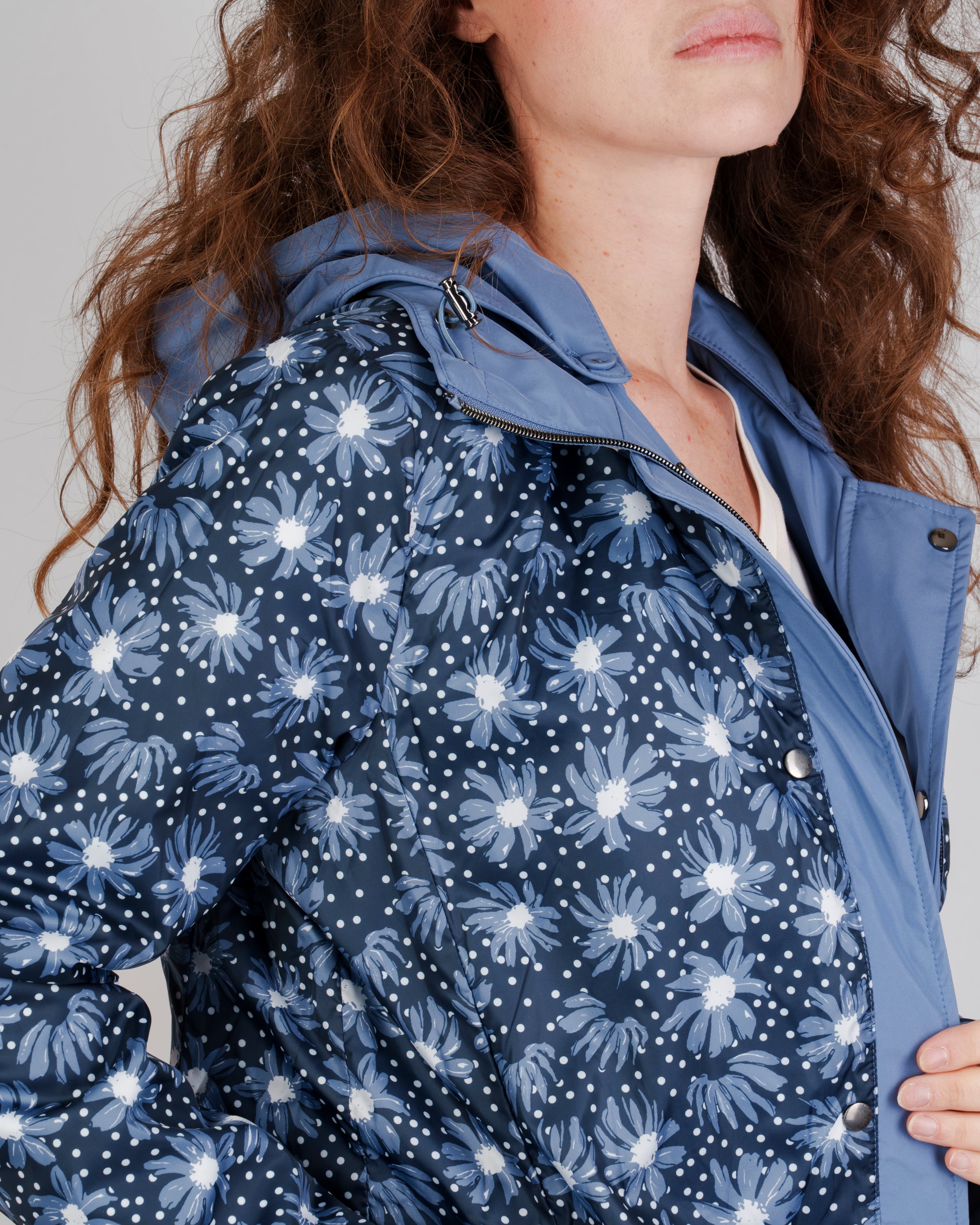 Giubbino zip e bottoni reversibile GIULIANA