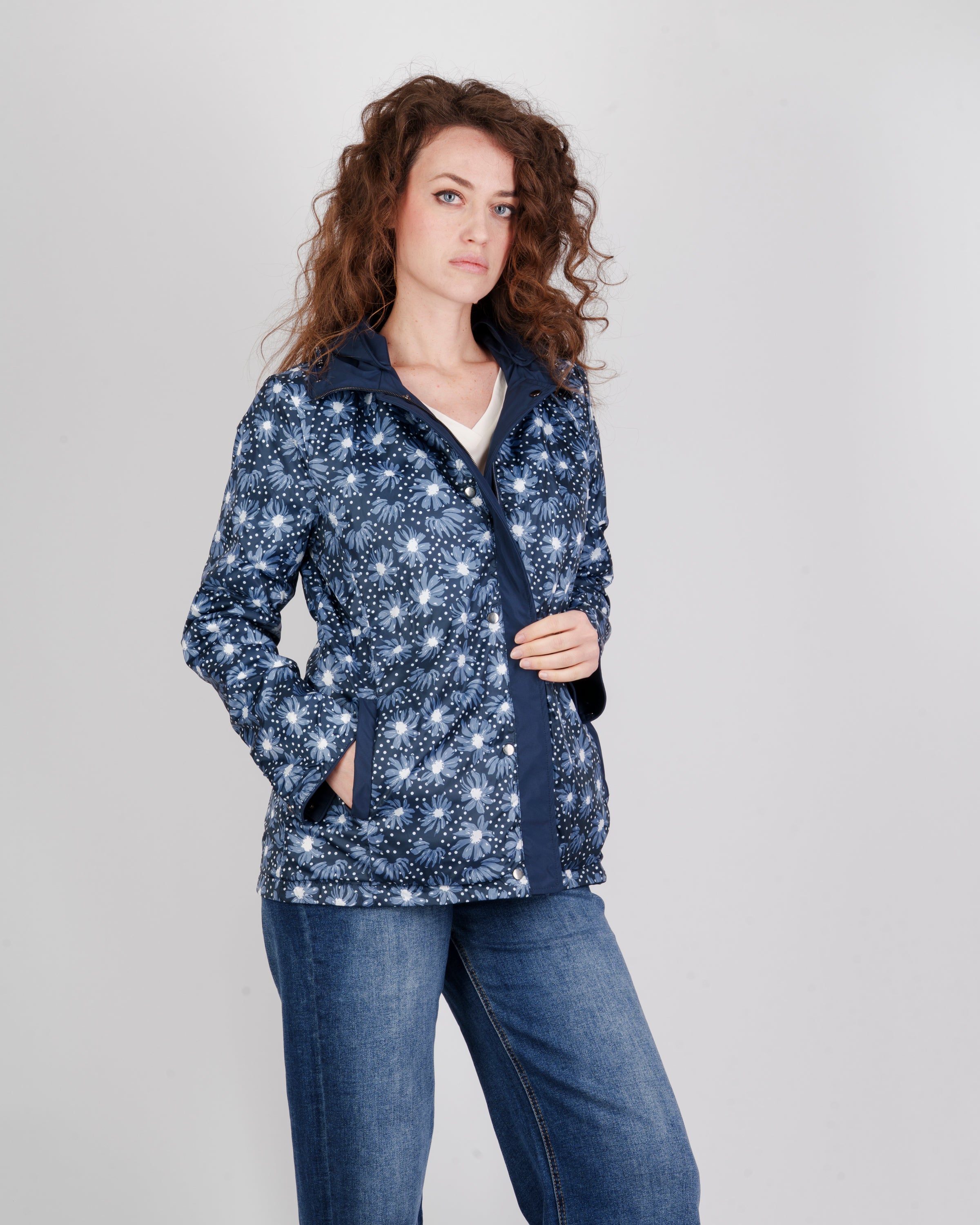 Giubbino zip e bottoni reversibile GIULIANA
