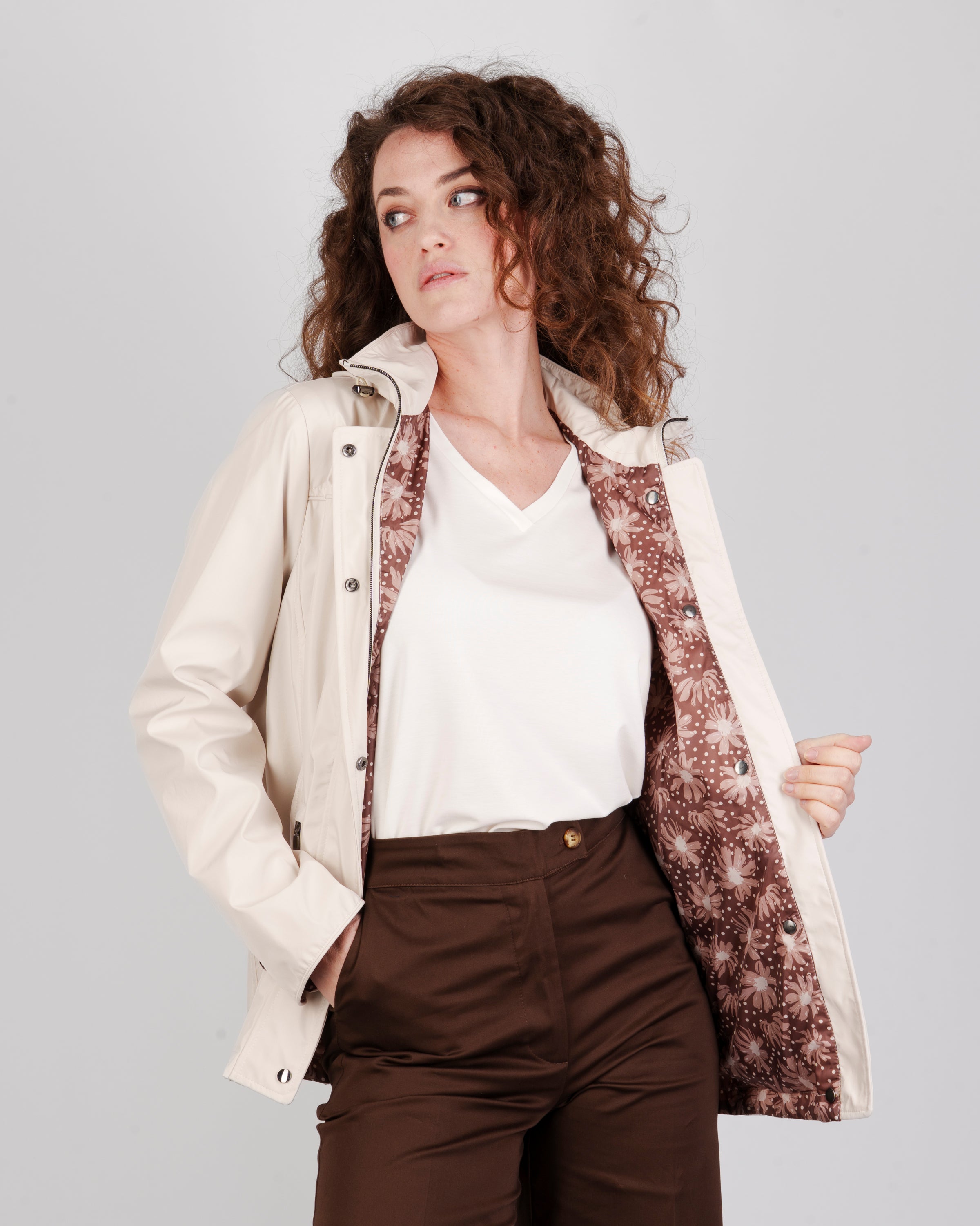 Giubbino zip e bottoni reversibile GIULIANA