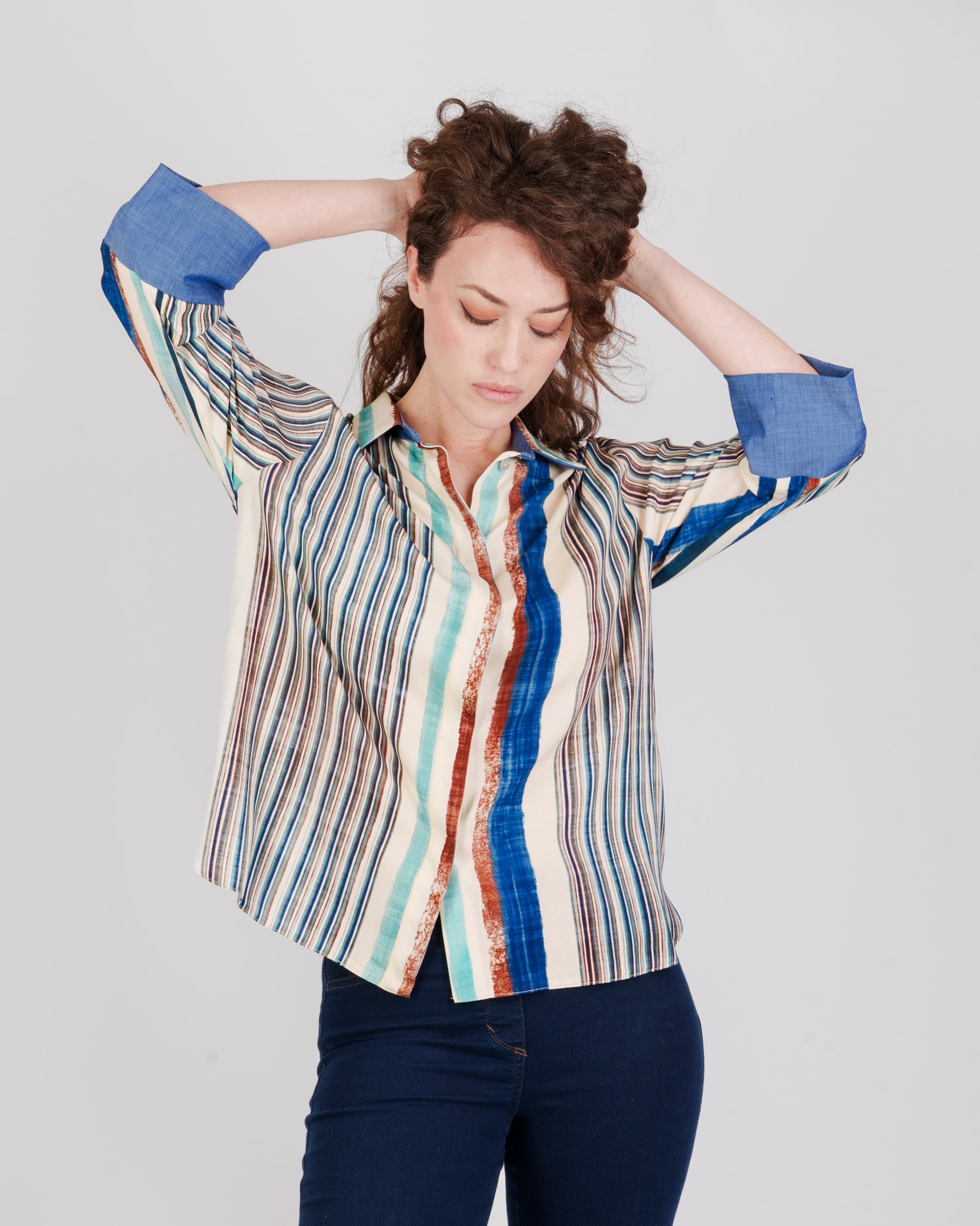 Camicia polso jeans DS 1366