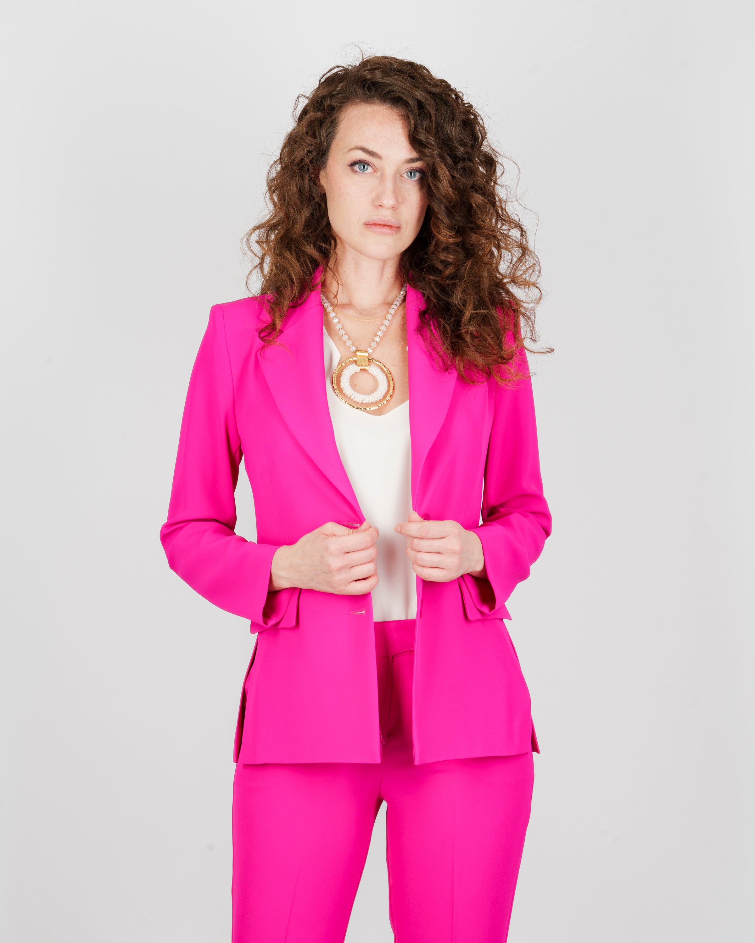 Giacca in cadì spacchetti laterali 5054/24