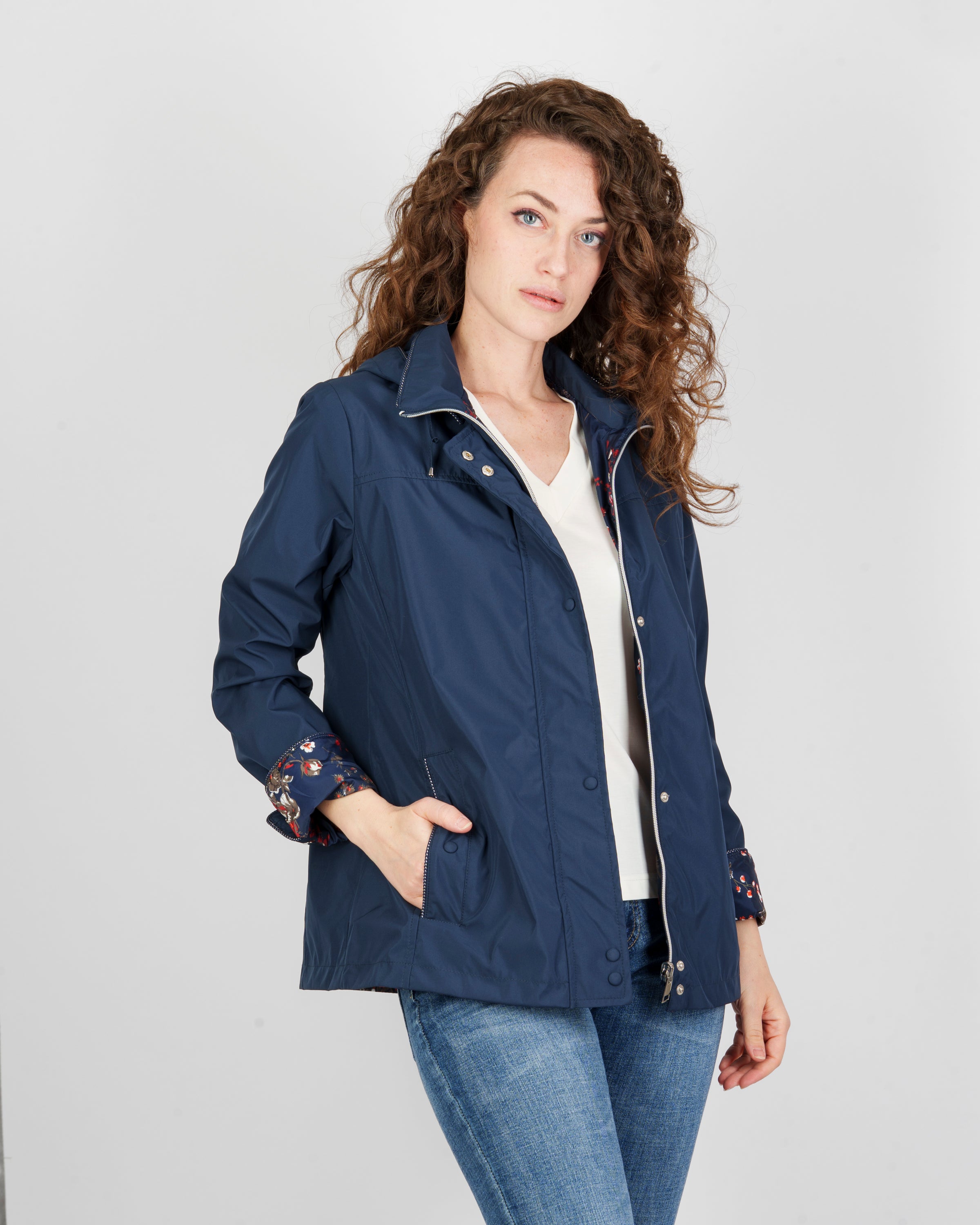 Giacchino reversibile zip e bottoni GRETA