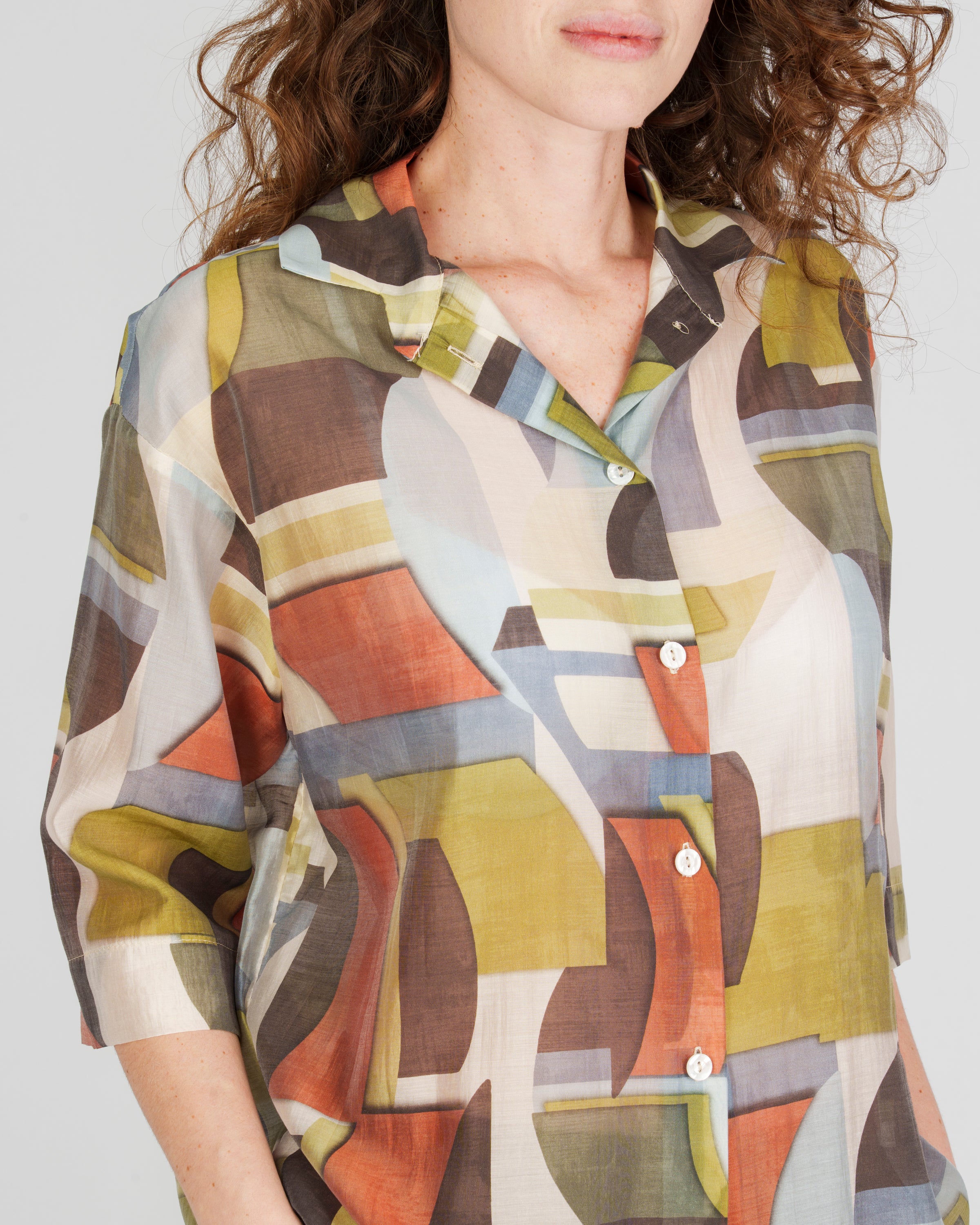 Camicia fantasia geometrica DS 1383