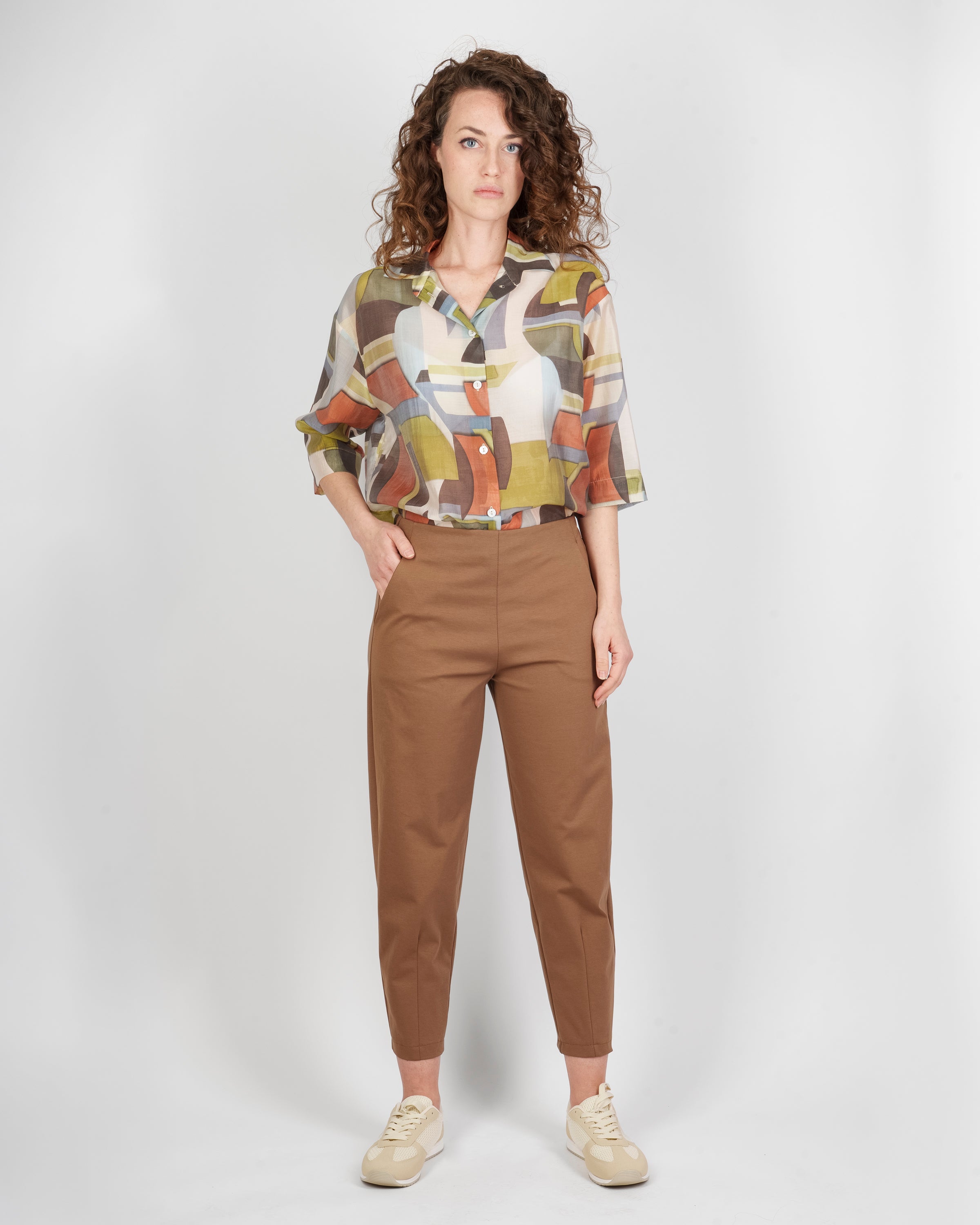Pantalone carota P. Milano compact light 1079/1