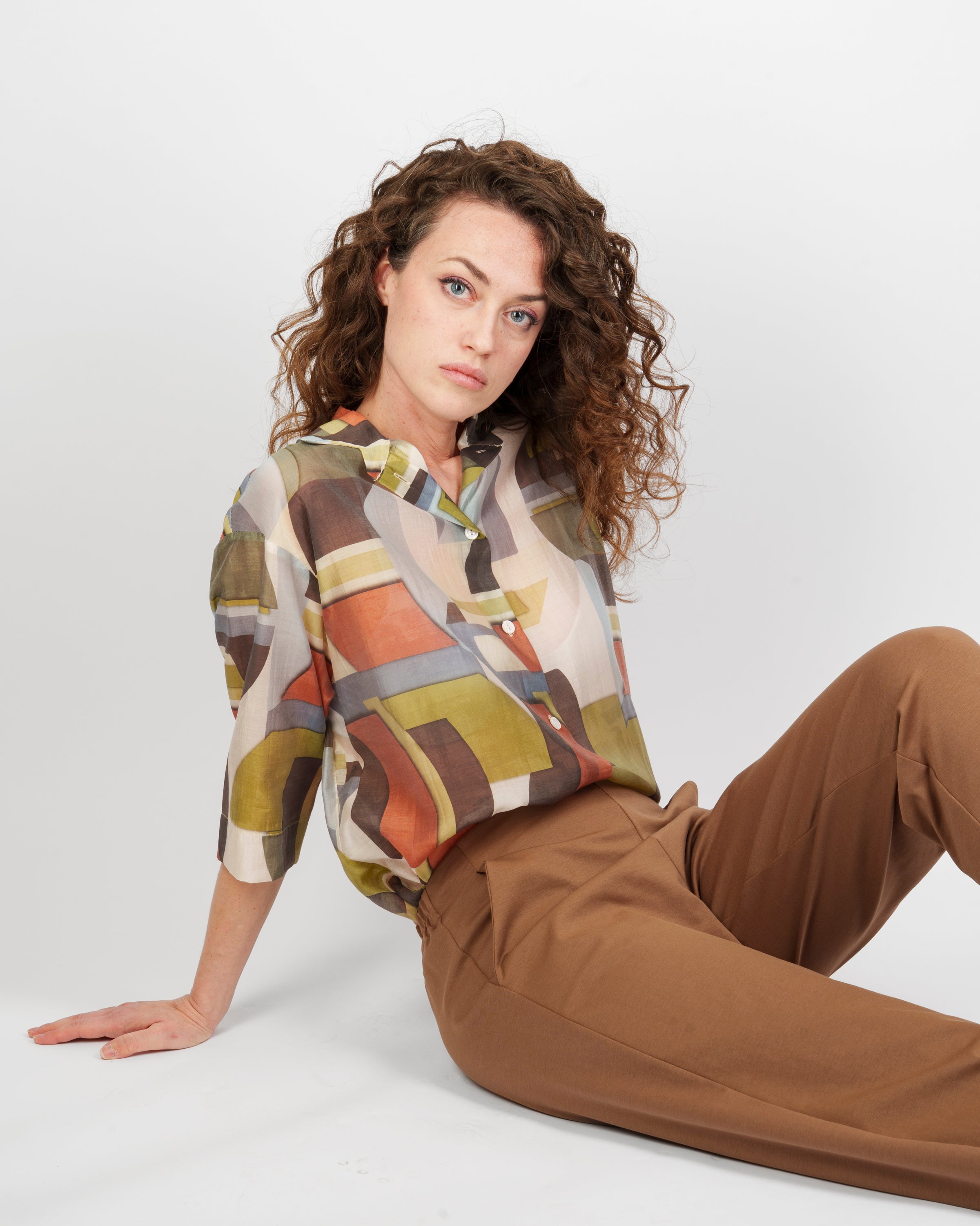 Camicia fantasia geometrica DS 1383