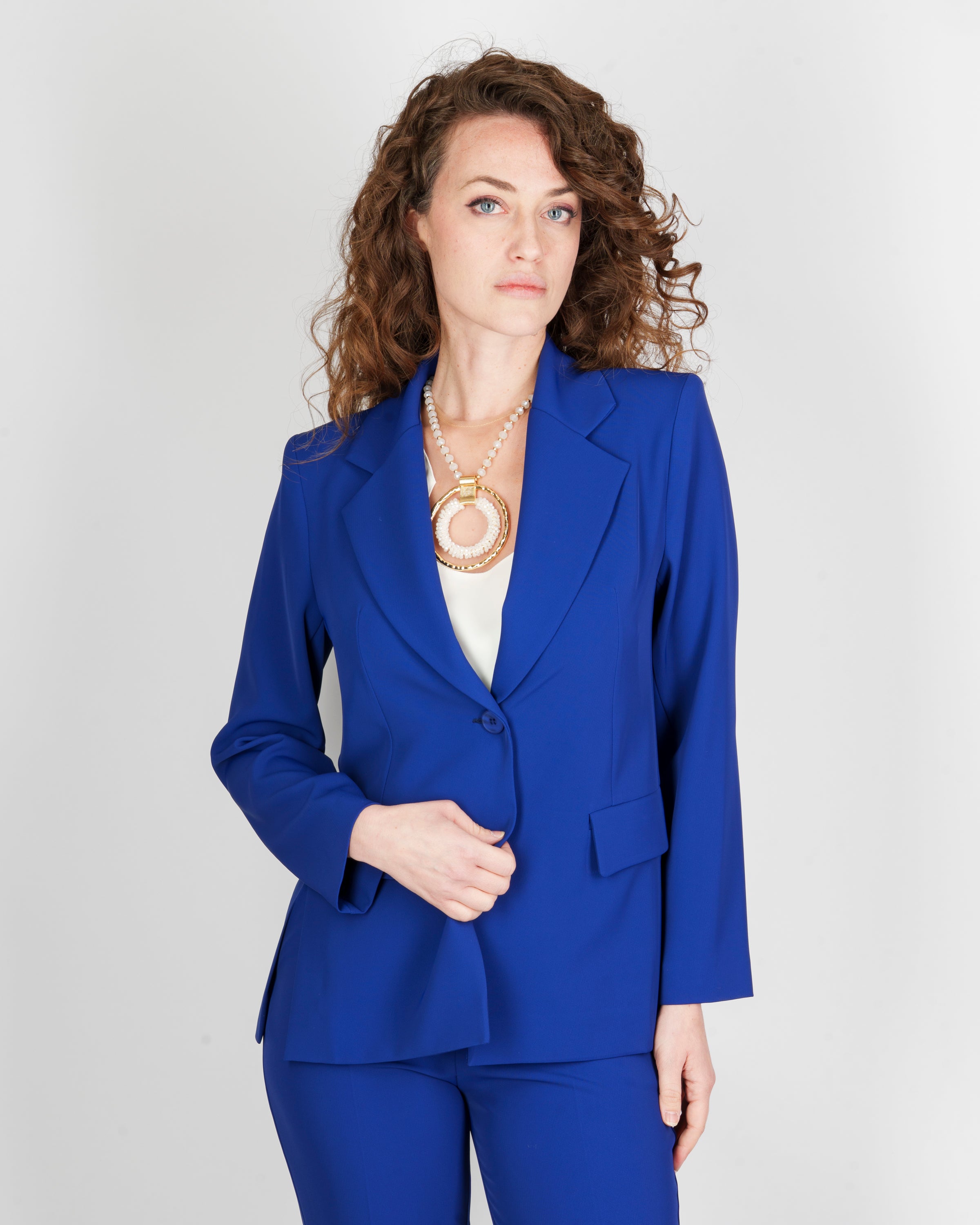 Giacca in cadì spacchetti laterali 5054/24