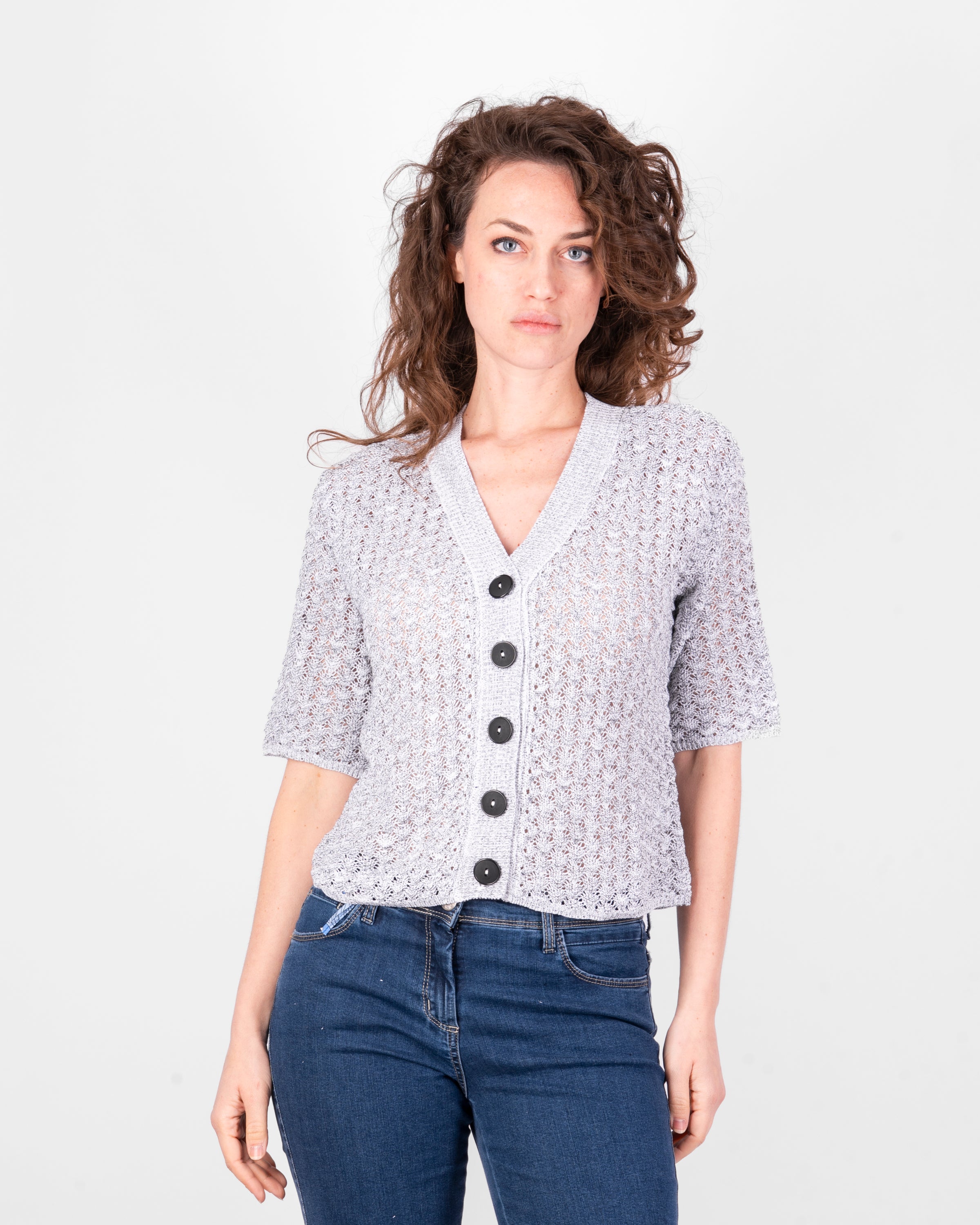 Cardigan corto punto squame 7025