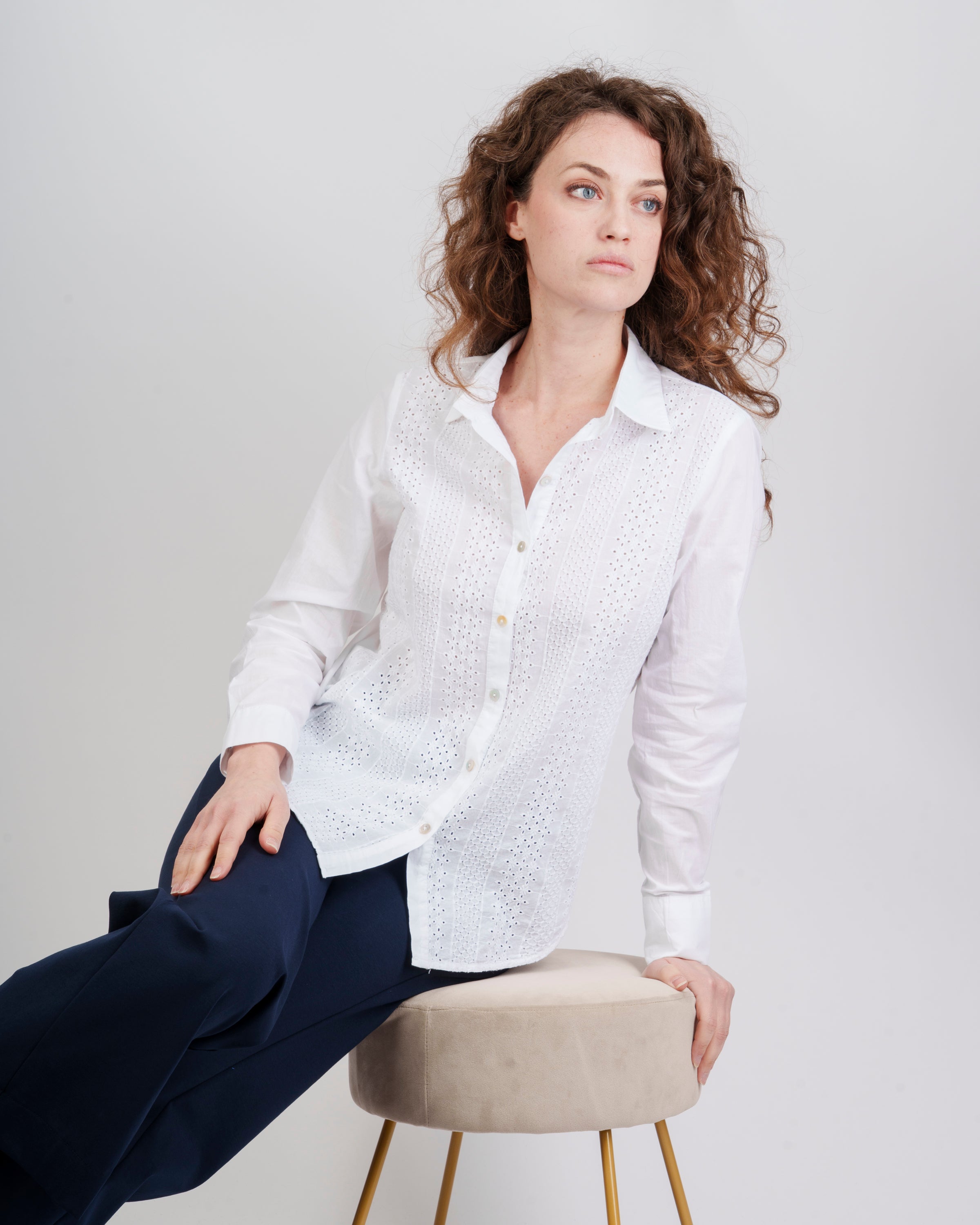 Camicia in cotone sangallo avanti 628828