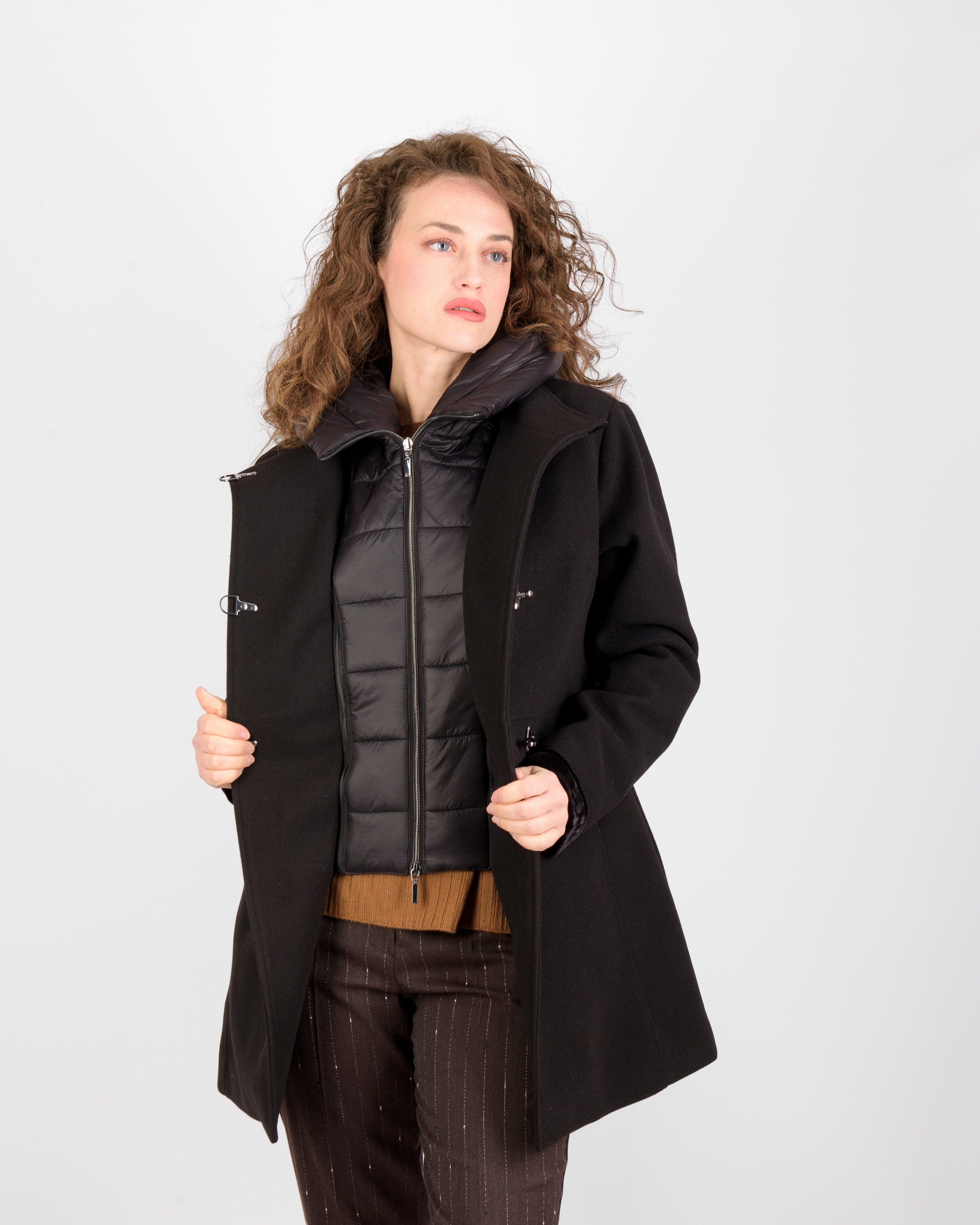 Cappotto con ganci e imbottitura staccabile FANNY
