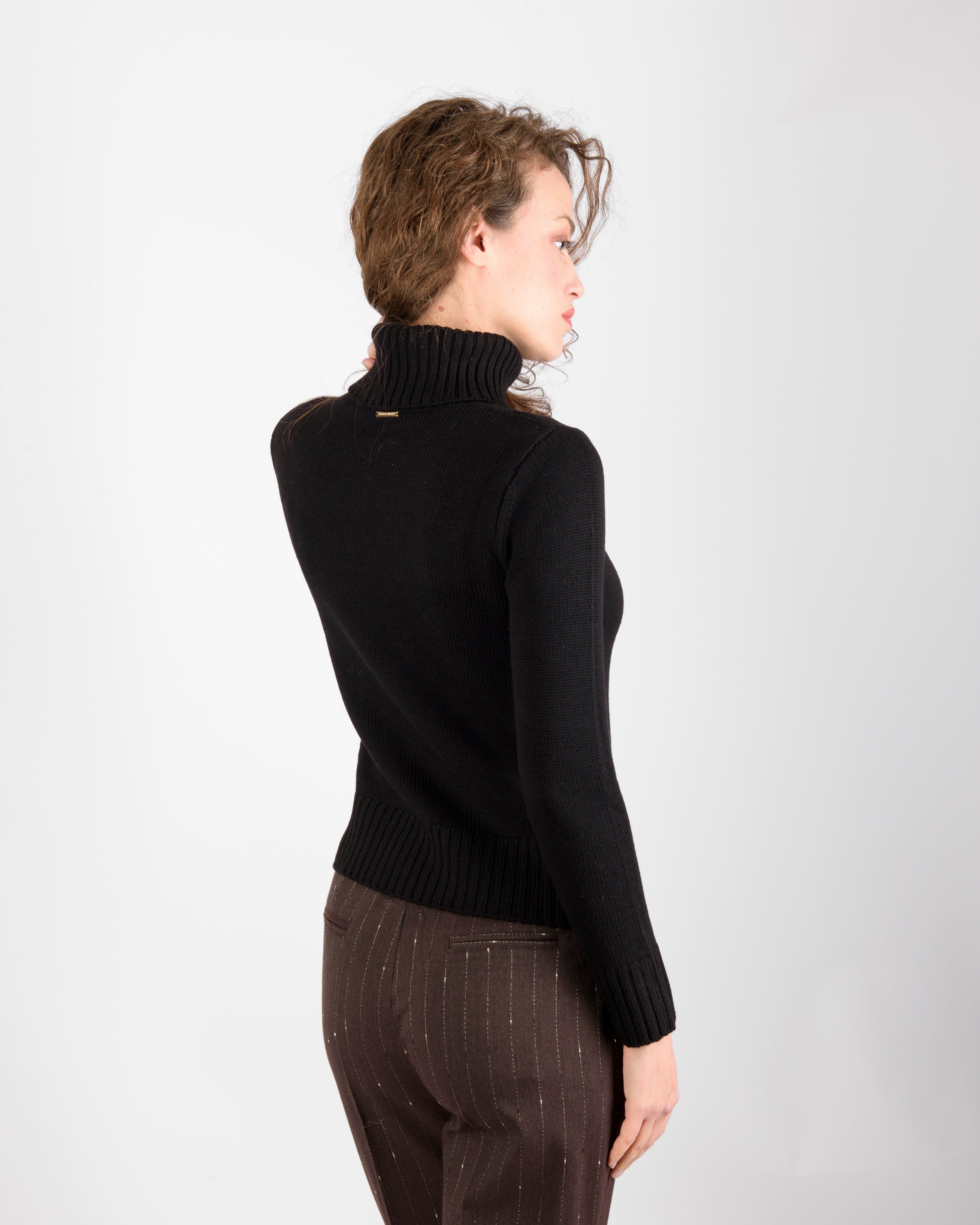 Maglia dolcevita rasata pura lana KN 04