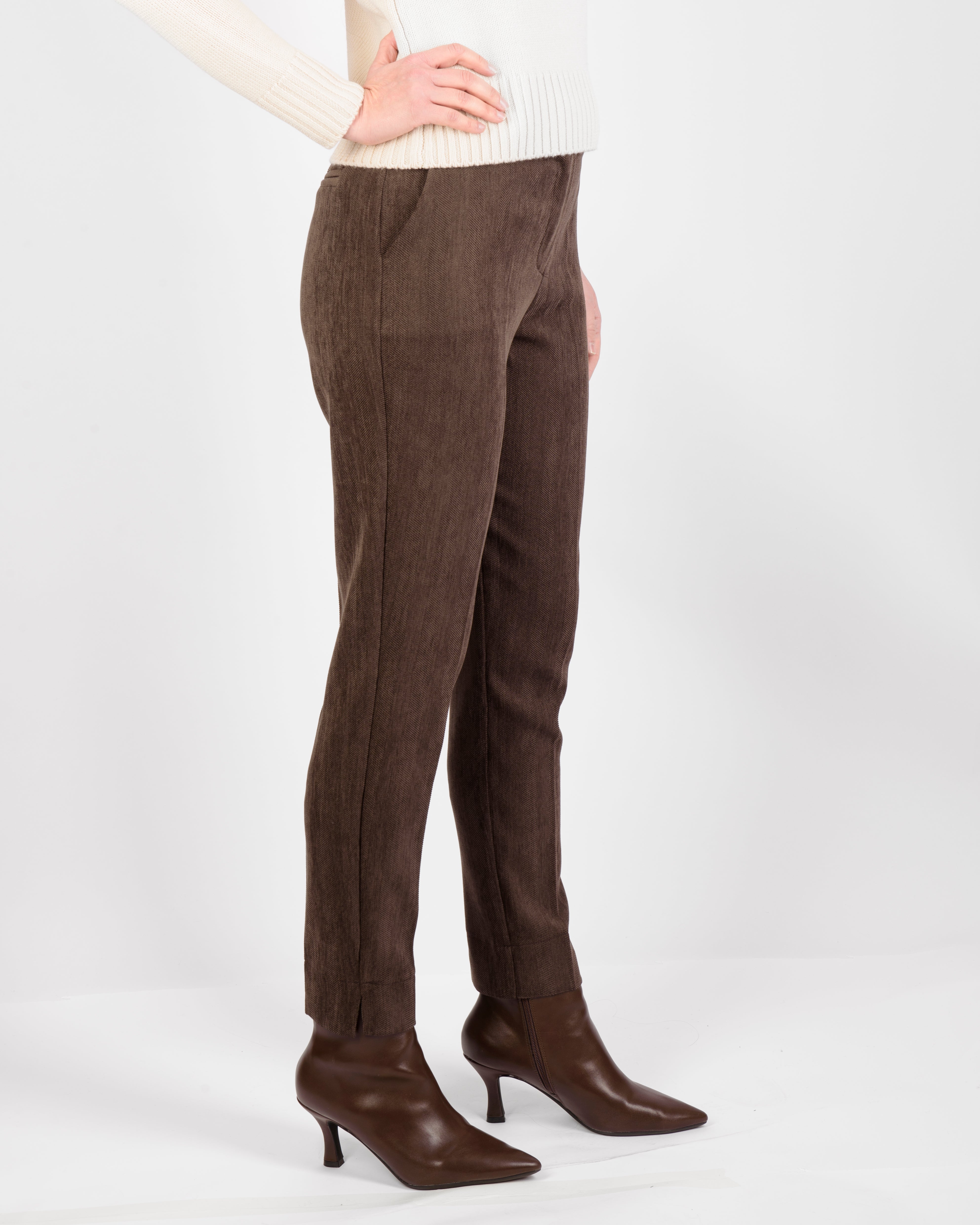 Pantalone trama spigata tasca a filo H121/33