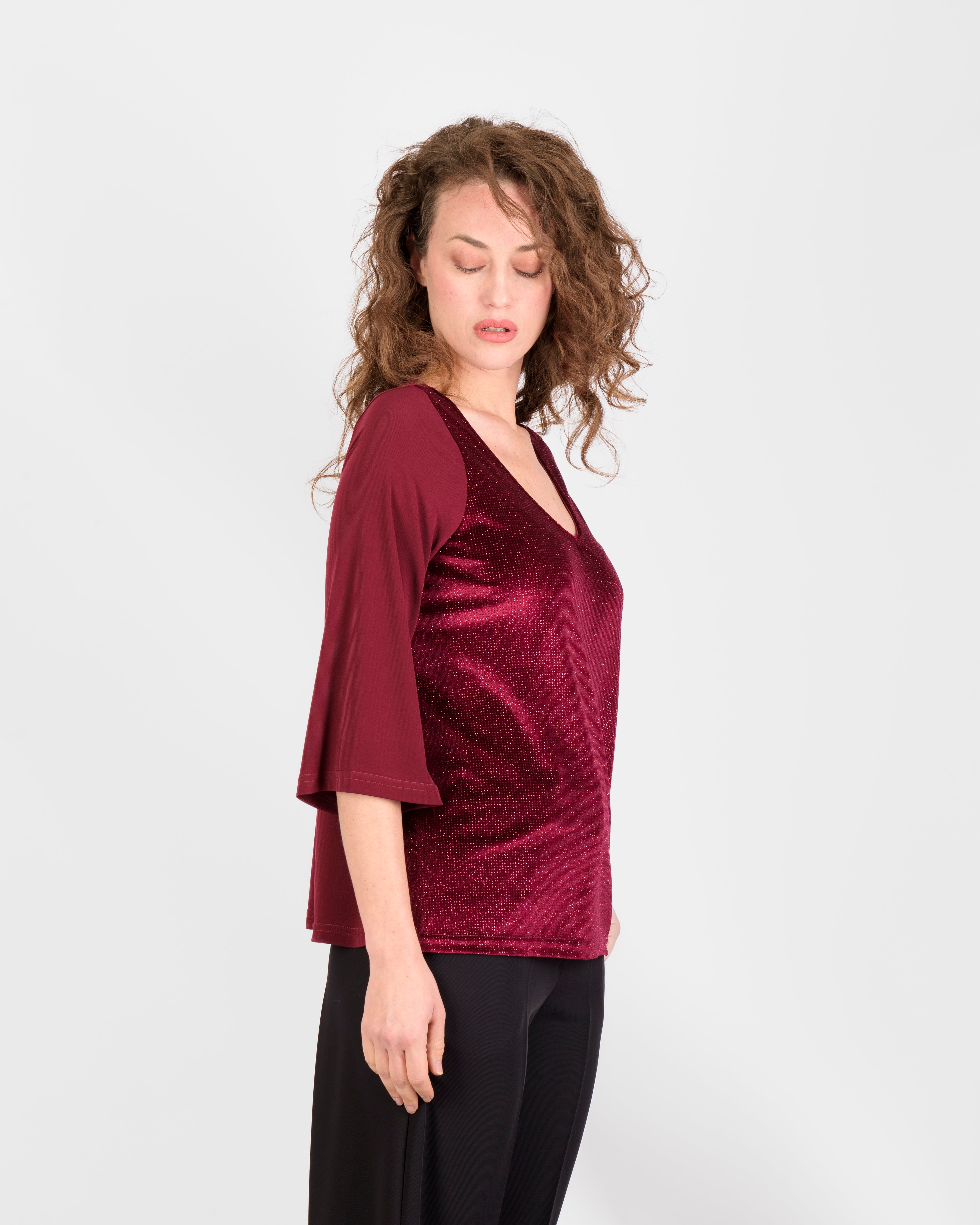Maglia multistrass elegante C519