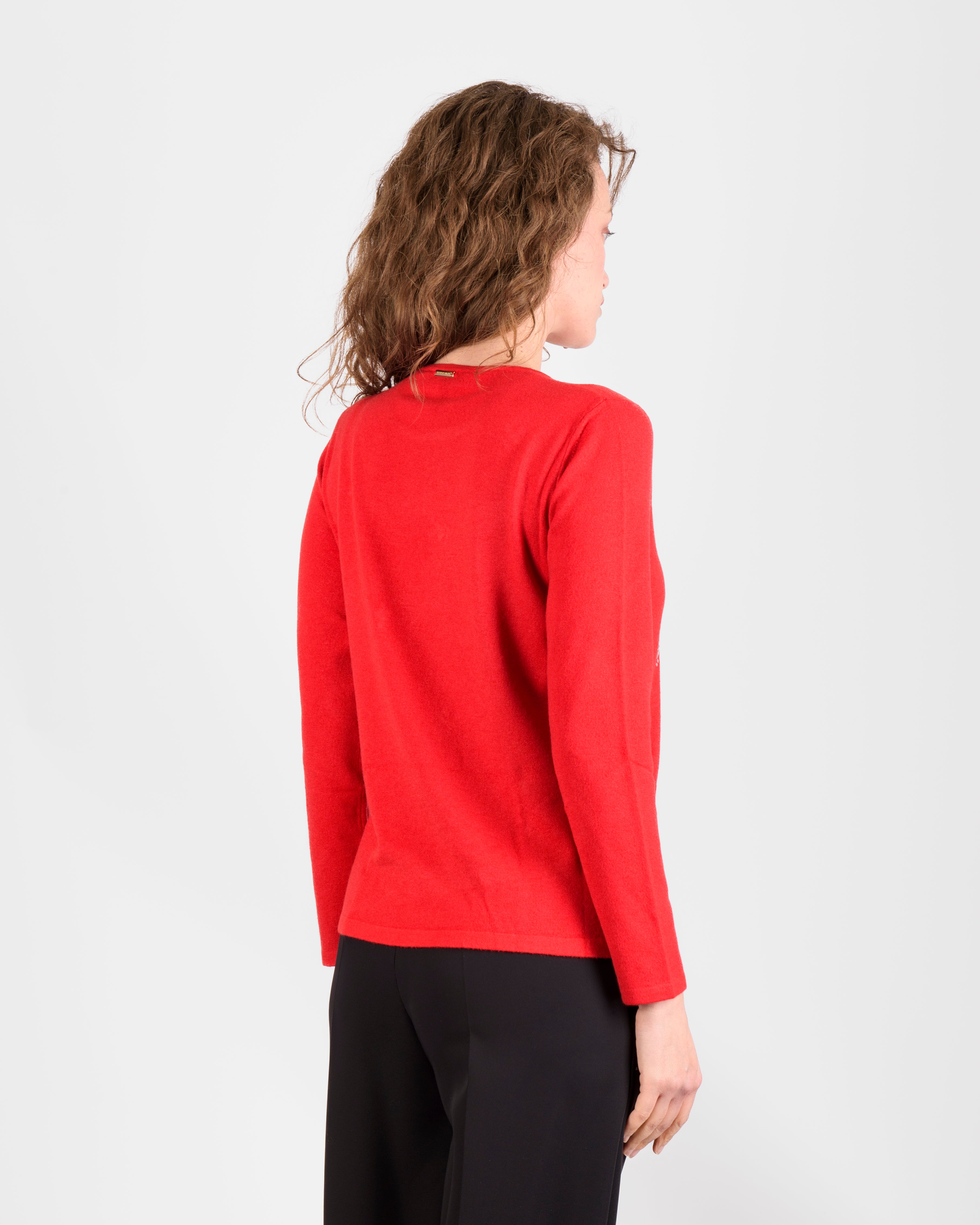 Maglia elegante cristalli di baguette HU04