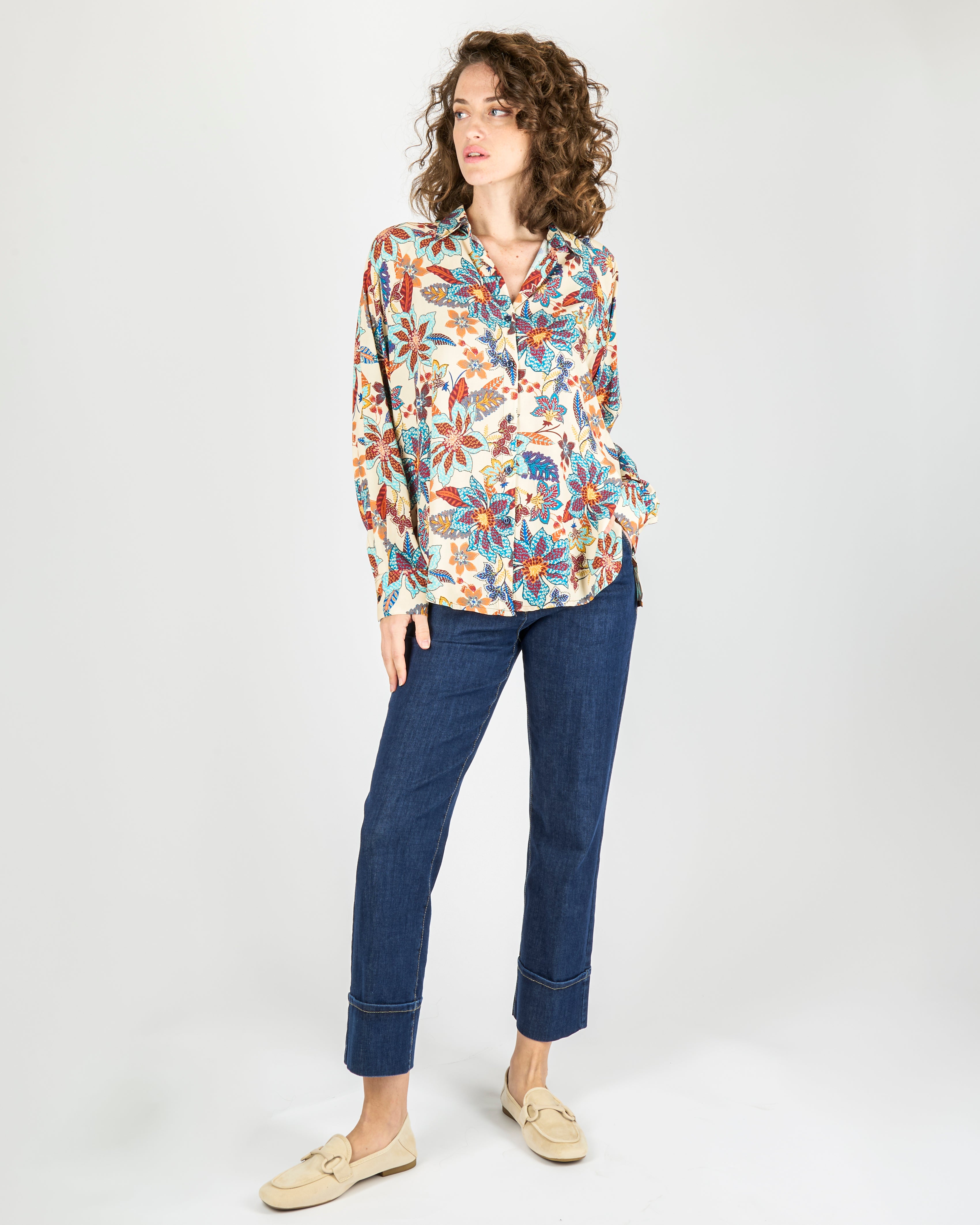 Camicia in viscosa fantasia 397533