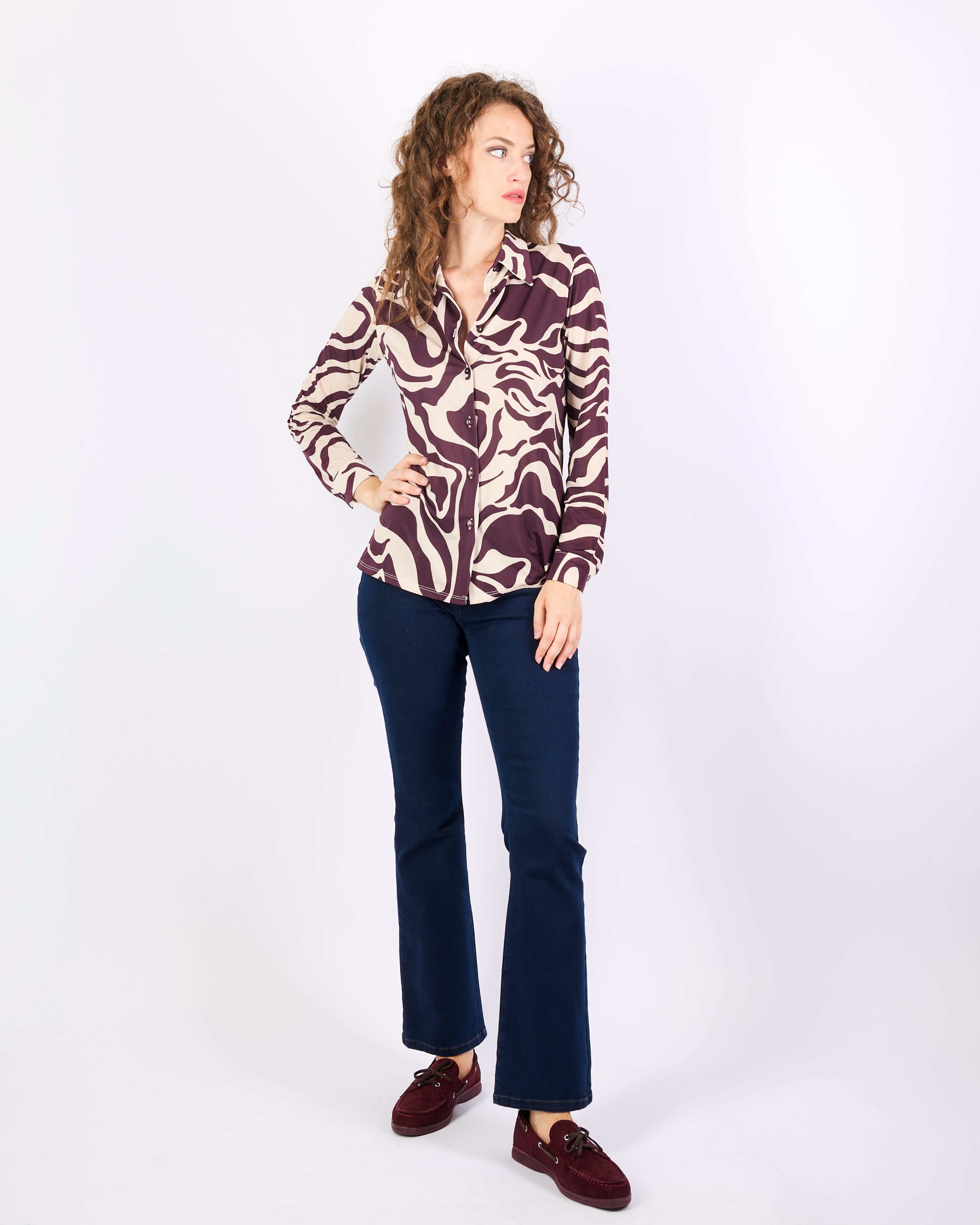 Camicia in jersey fantasia MIAMI