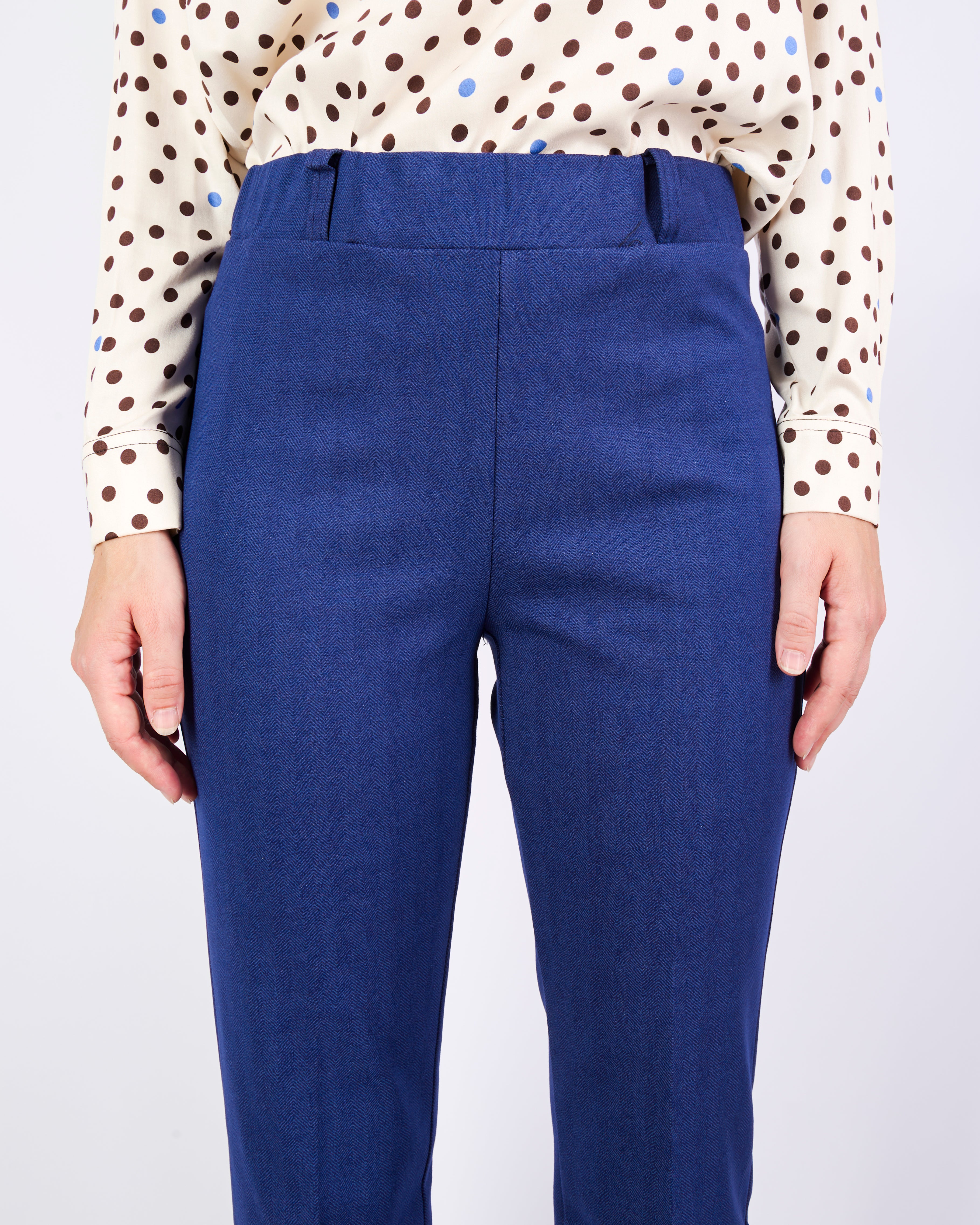Pantalone zampa p.m Milano chevronne PISTOIA