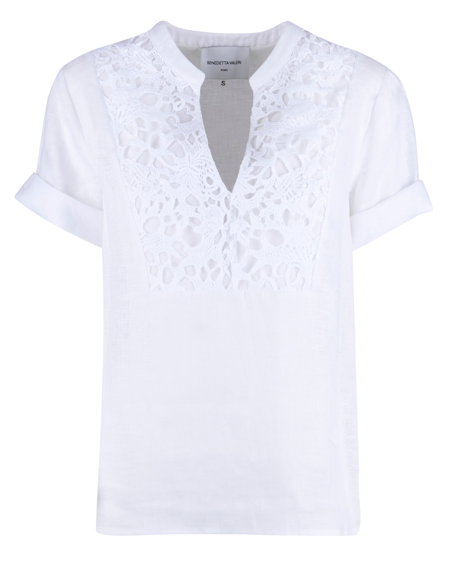 Camicia coreana ricamo macramè 24-39M